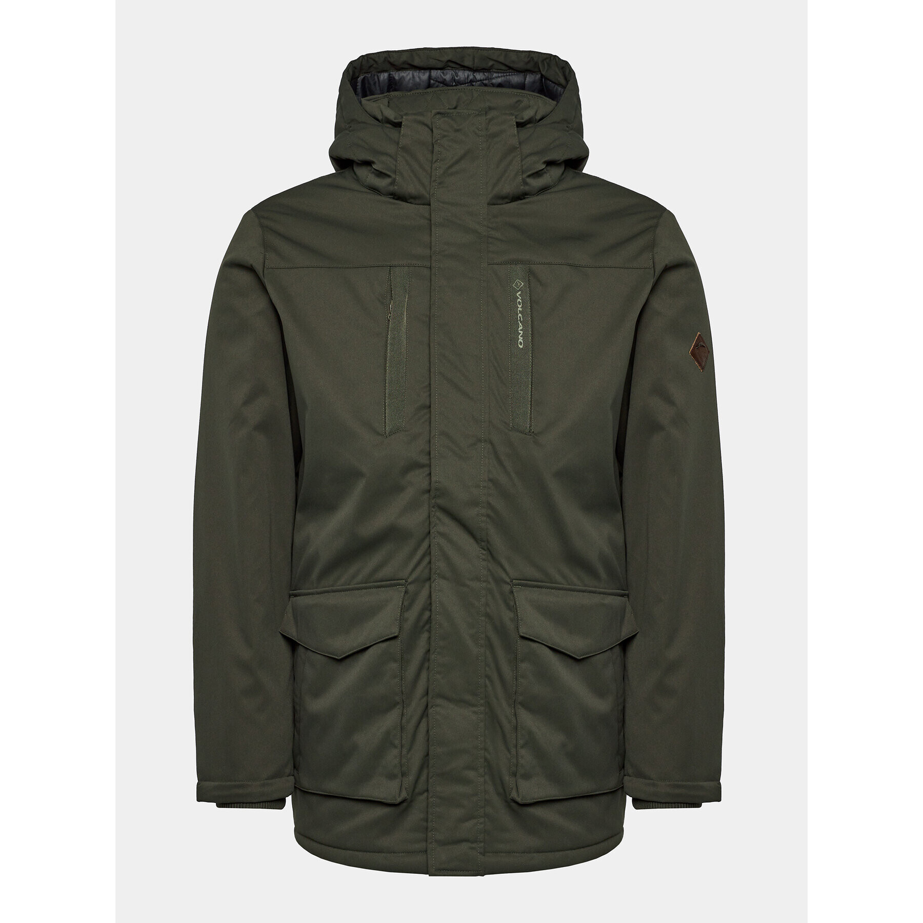 Volcano Зимно яке J-Moss M06252-W24 Зелен Regular Fit - Pepit.bg