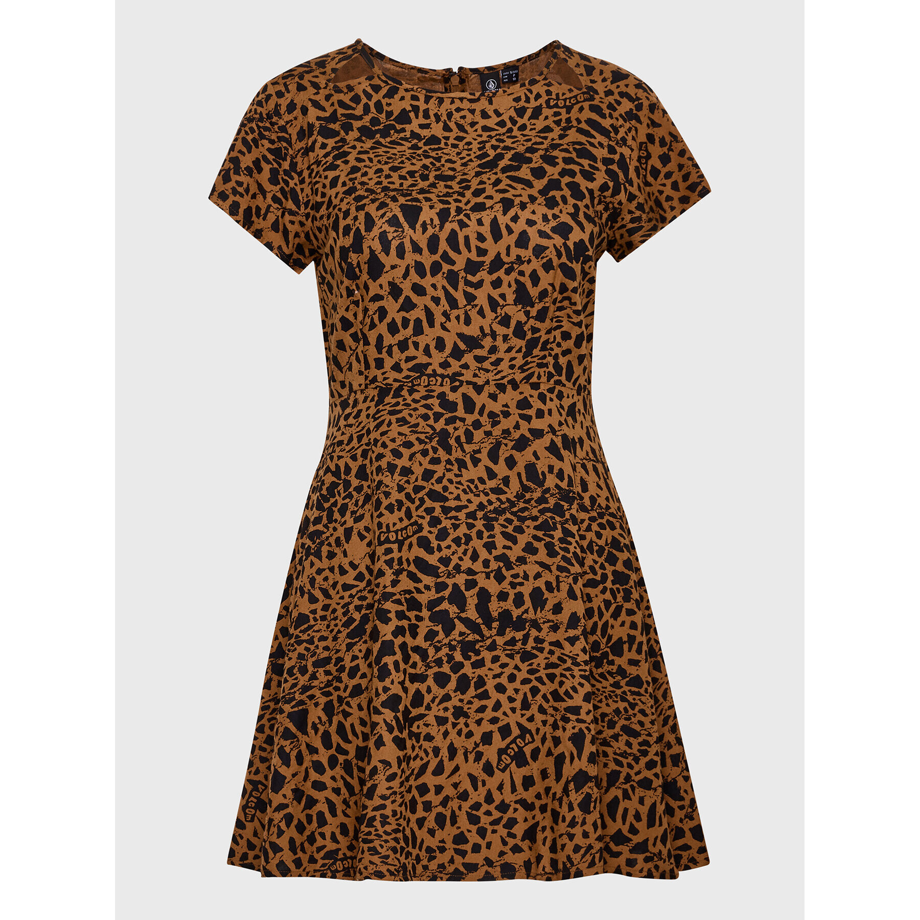 Volcom Ежедневна рокля Dino Tea B1312316 Кафяв Regular Fit - Pepit.bg