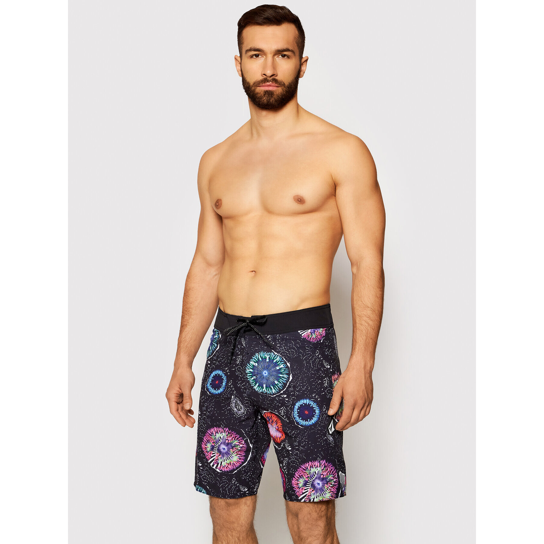 Volcom Плувни шорти Coral Morph 20 A0812107 Черен Regular Fit - Pepit.bg