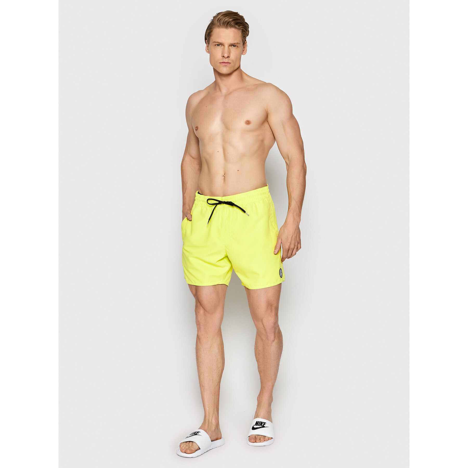 Volcom Плувни шорти Lido Solid A2512005 Жълт Regular Fit - Pepit.bg