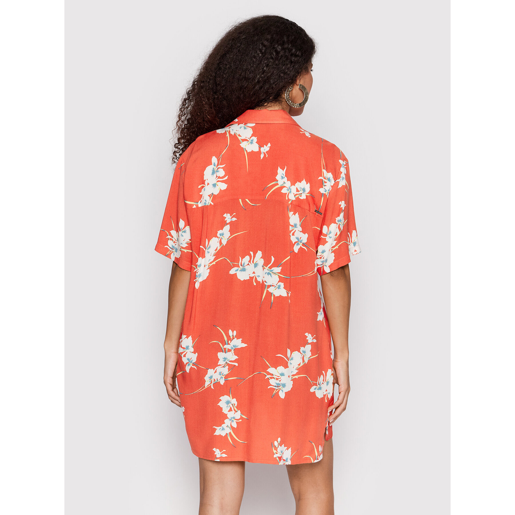 Volcom Рокля тип риза Retro Resort B0412204 Червен Oversize - Pepit.bg