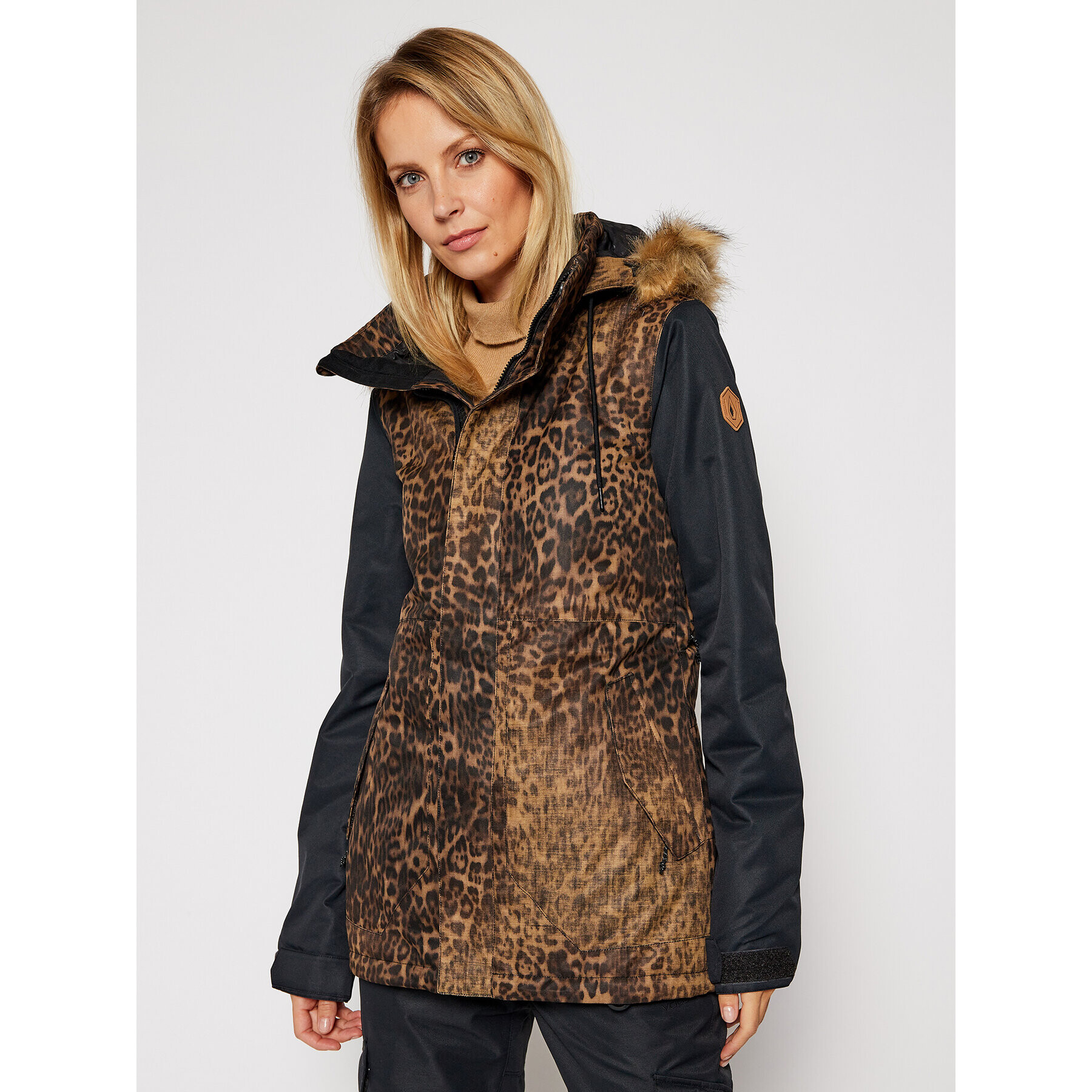 Volcom Скиорско яке Fawn Ins H0452011 Кафяв Long Fit - Pepit.bg