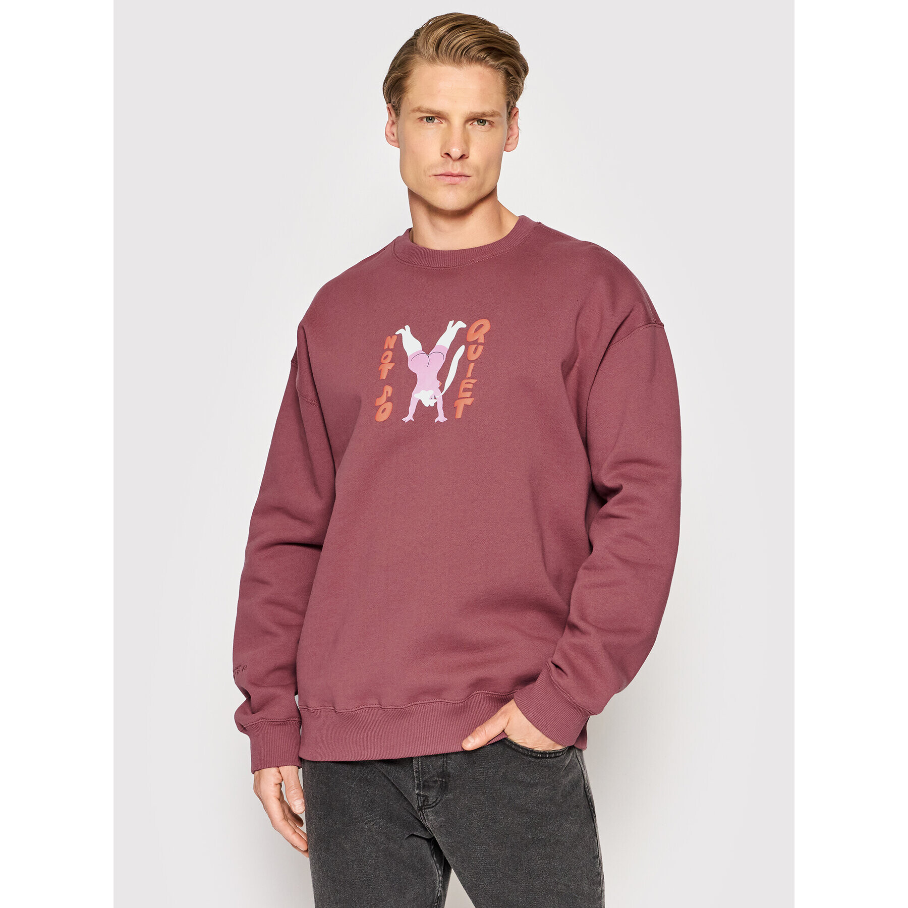 Volcom Суитшърт Egle Zvirblyte A4612202 Бордо Regular Fit - Pepit.bg
