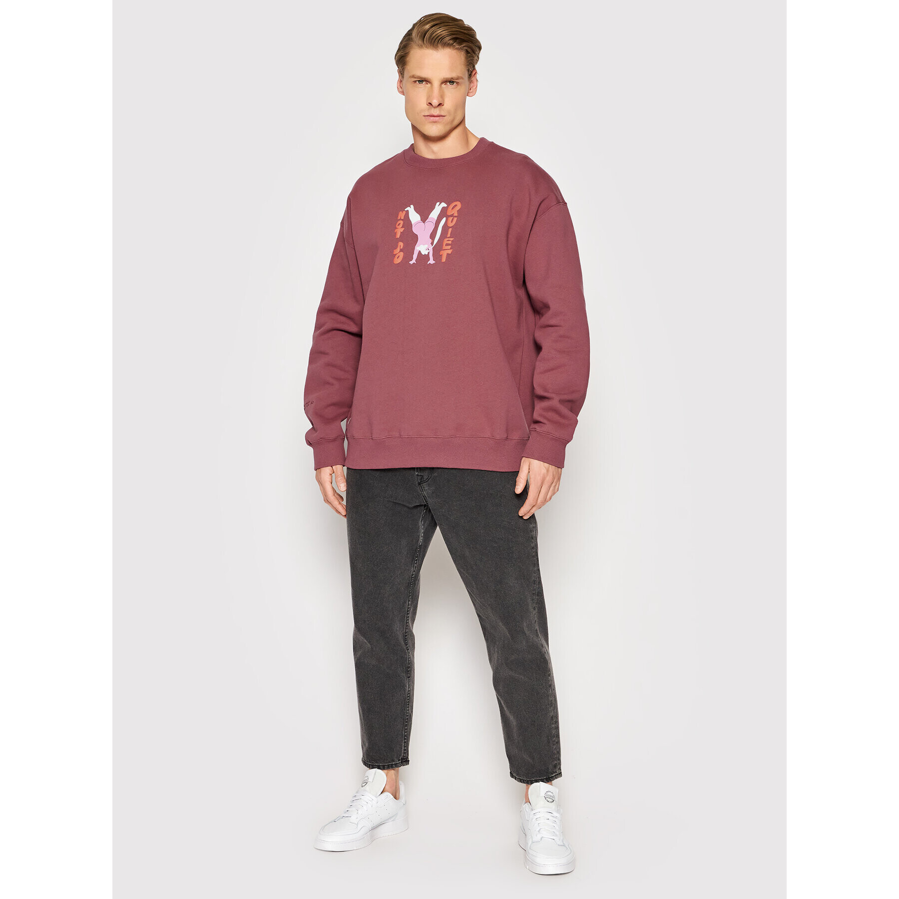 Volcom Суитшърт Egle Zvirblyte A4612202 Бордо Regular Fit - Pepit.bg