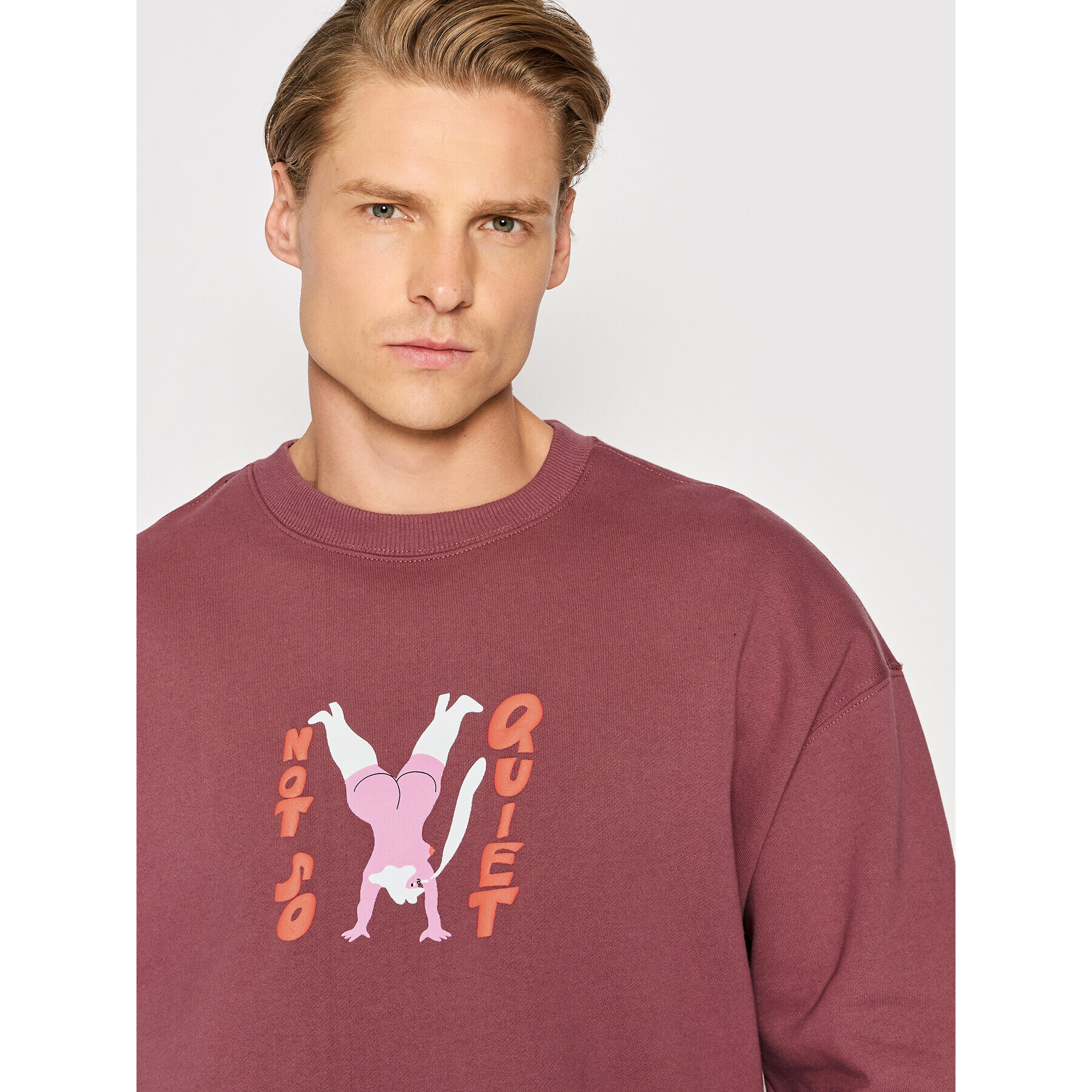 Volcom Суитшърт Egle Zvirblyte A4612202 Бордо Regular Fit - Pepit.bg