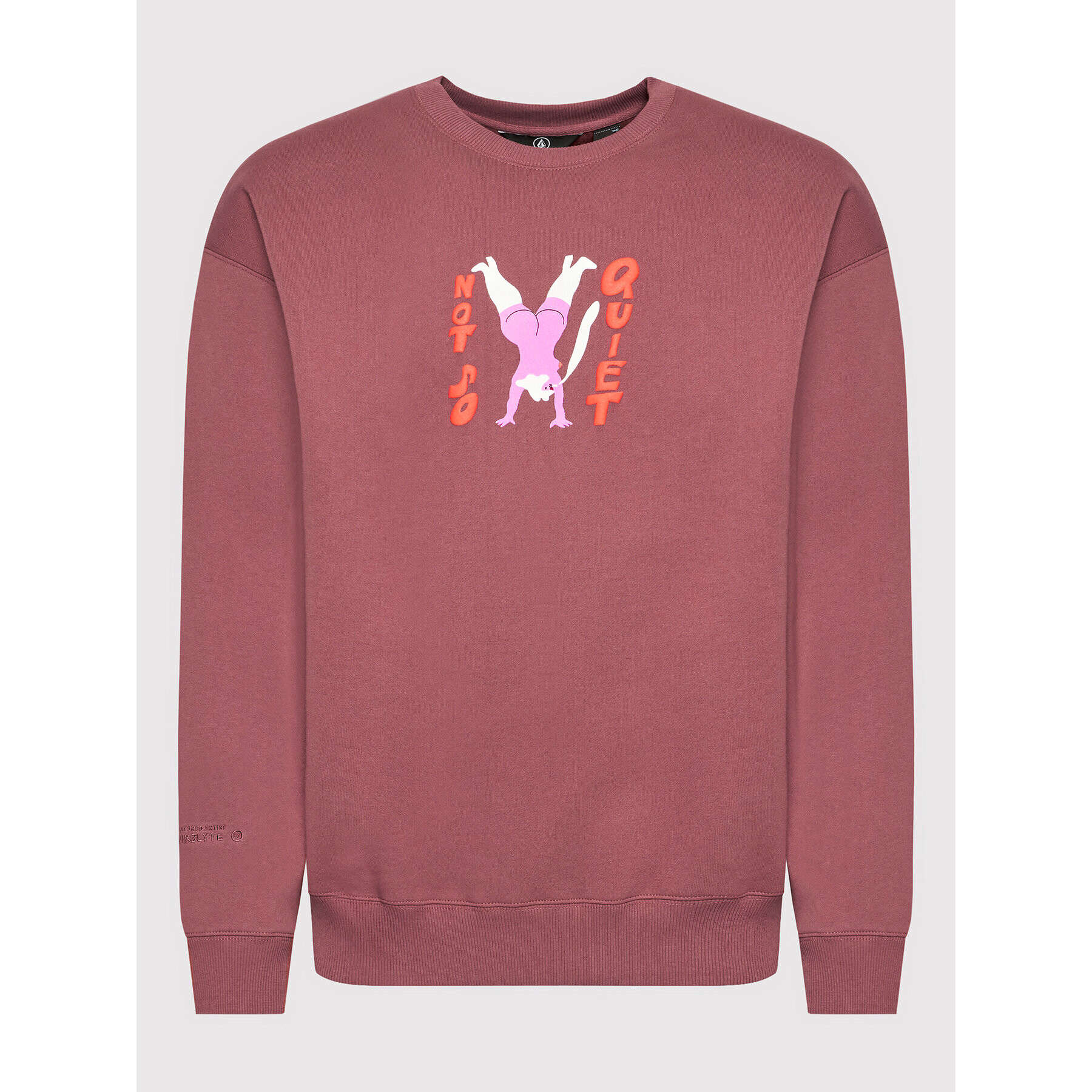 Volcom Суитшърт Egle Zvirblyte A4612202 Бордо Regular Fit - Pepit.bg