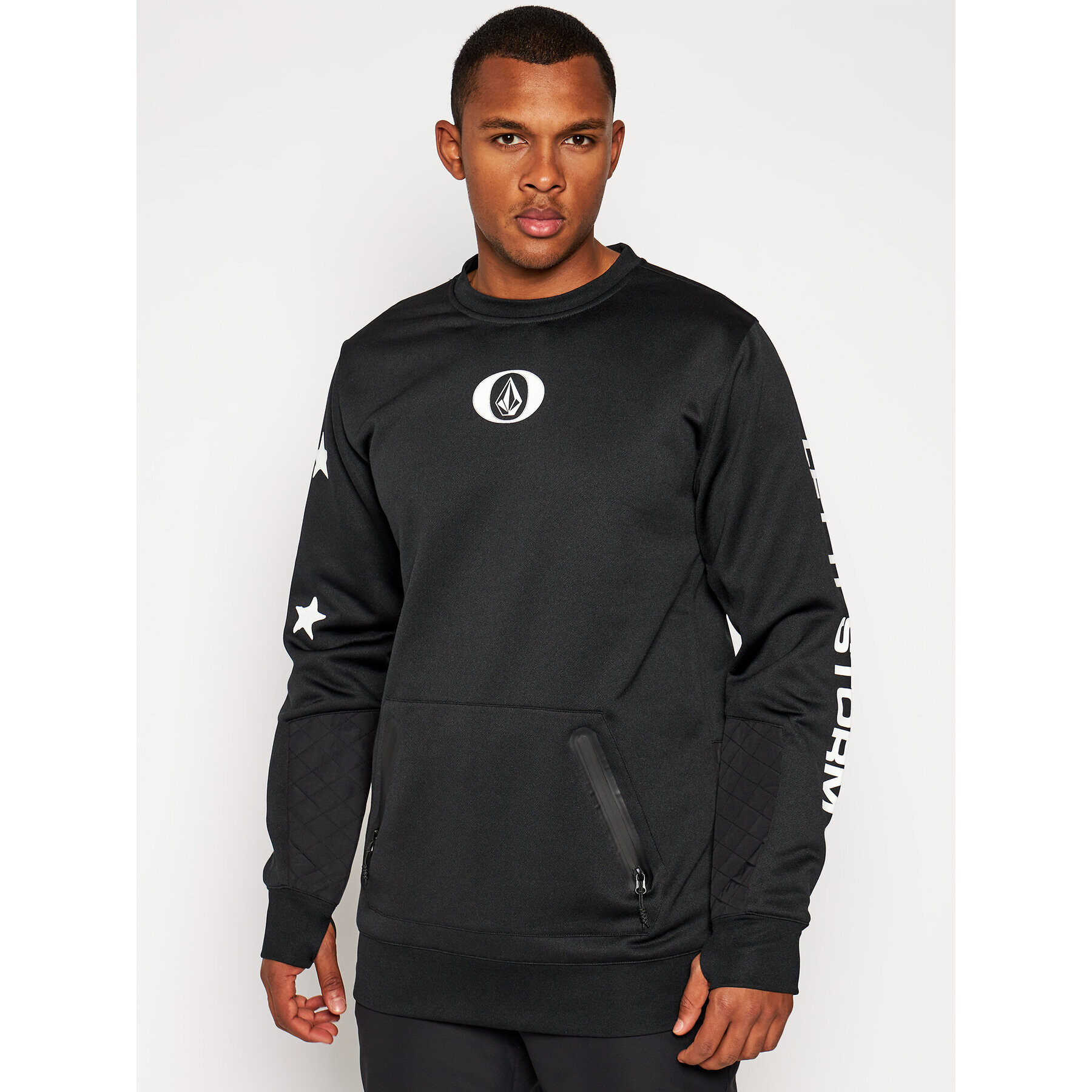 Volcom Суитшърт Let It Storm Crew G4652100 Черен Regular Fit - Pepit.bg
