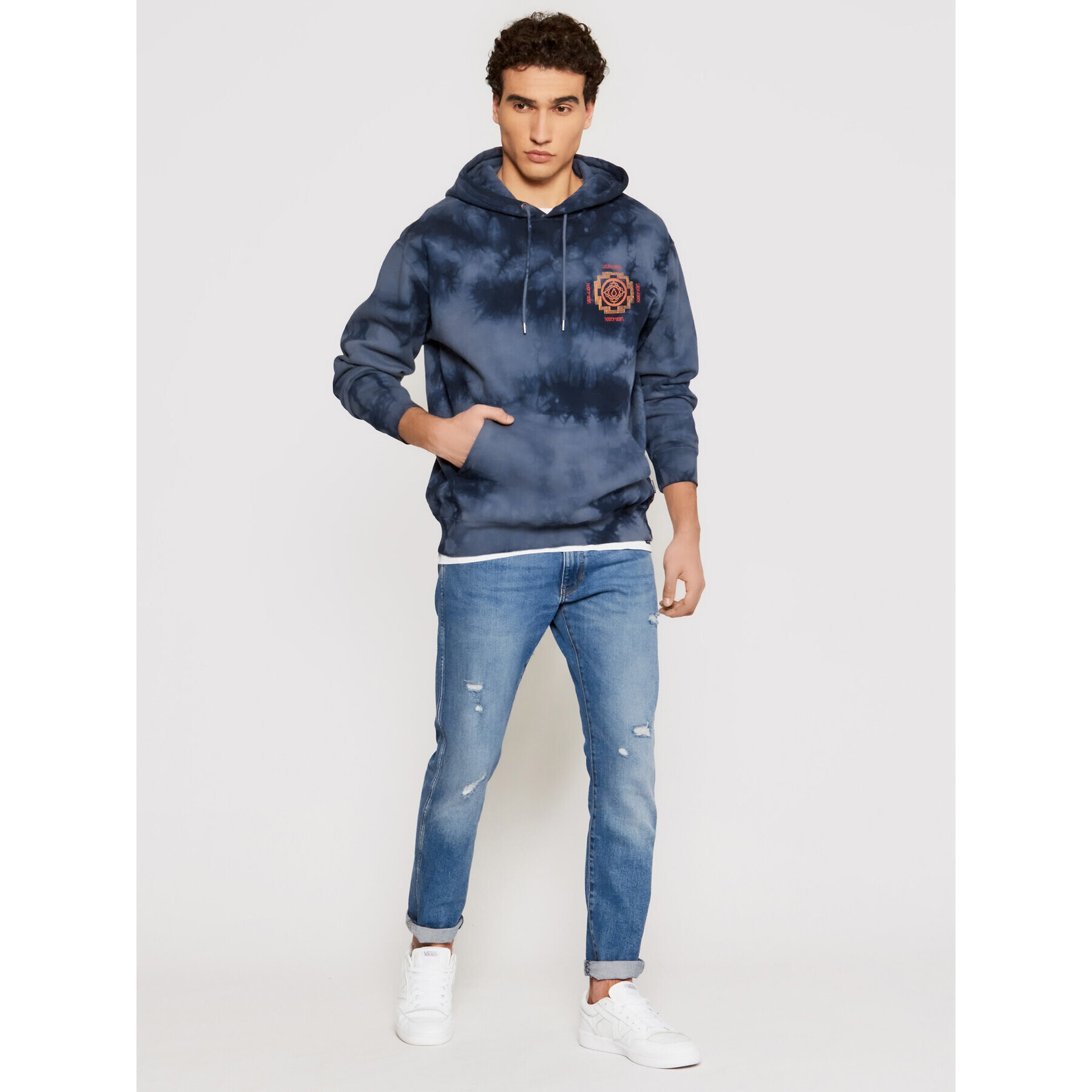 Volcom Суитшърт Scrowed A4112112 Тъмносин Regular Fit - Pepit.bg
