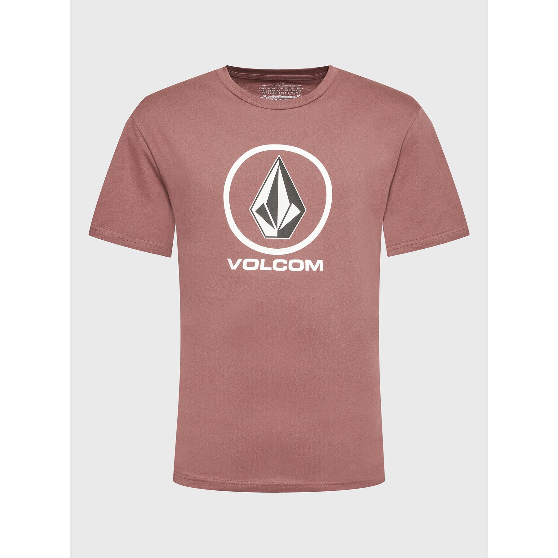 Volcom Тишърт Crips Stone A3512352 Бордо Regular Fit - Pepit.bg