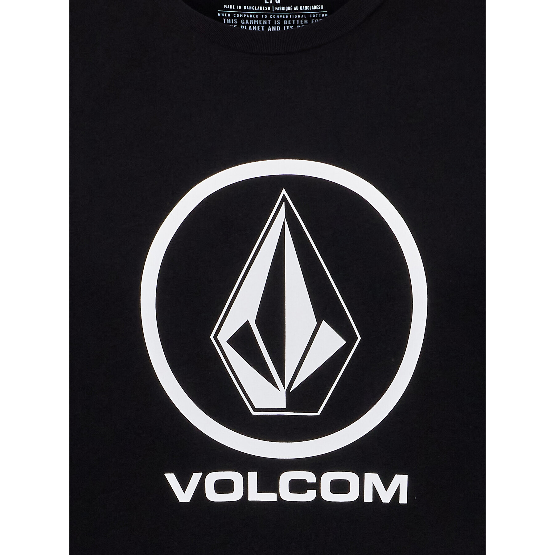 Volcom Тишърт Crips Stone A3512352 Черен Regular Fit - Pepit.bg