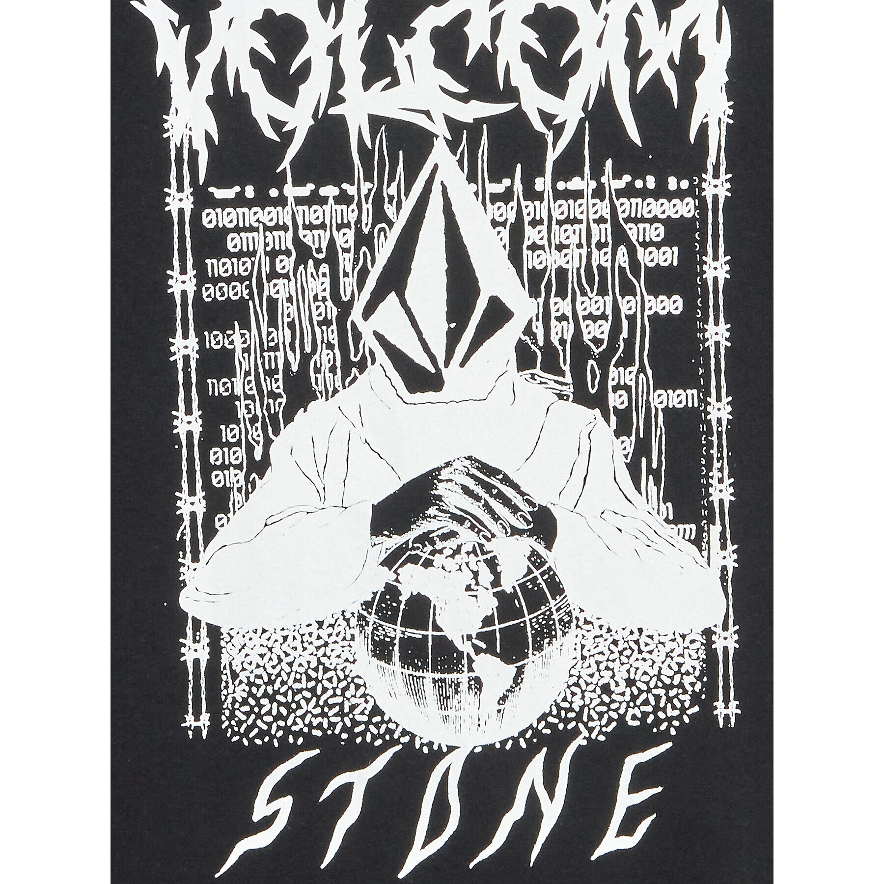 Volcom Тишърт Edener A4312304 Черен Loose Fit - Pepit.bg