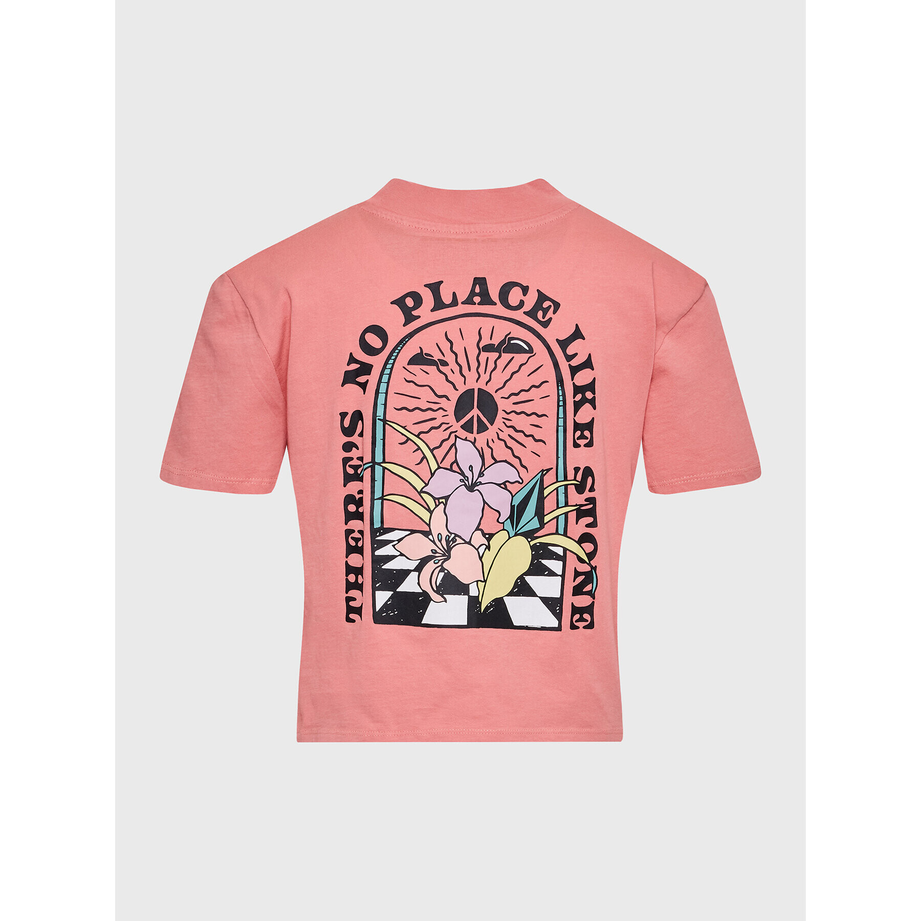 Volcom Тишърт Pocket Dial B3512301 Розов Cropped Fit - Pepit.bg