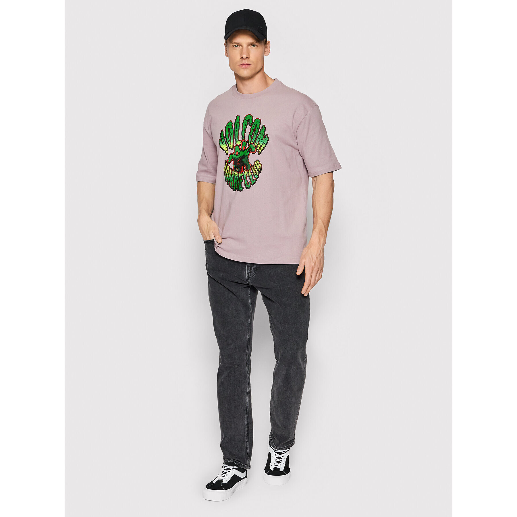 Volcom Тишърт V-Zombie Hands A4312217 Виолетов Loose Fit - Pepit.bg