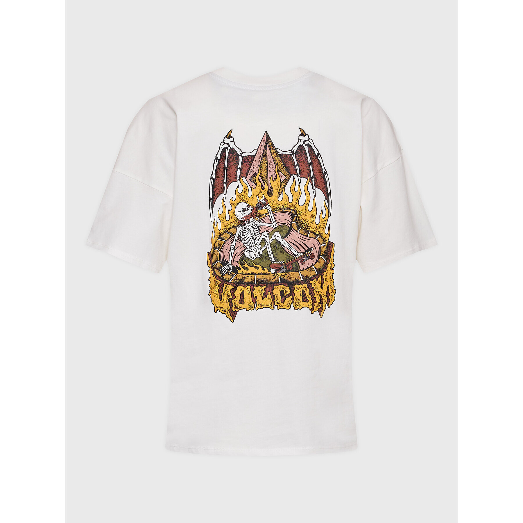 Volcom Тишърт Voltrip B3512312 Бял Regular Fit - Pepit.bg