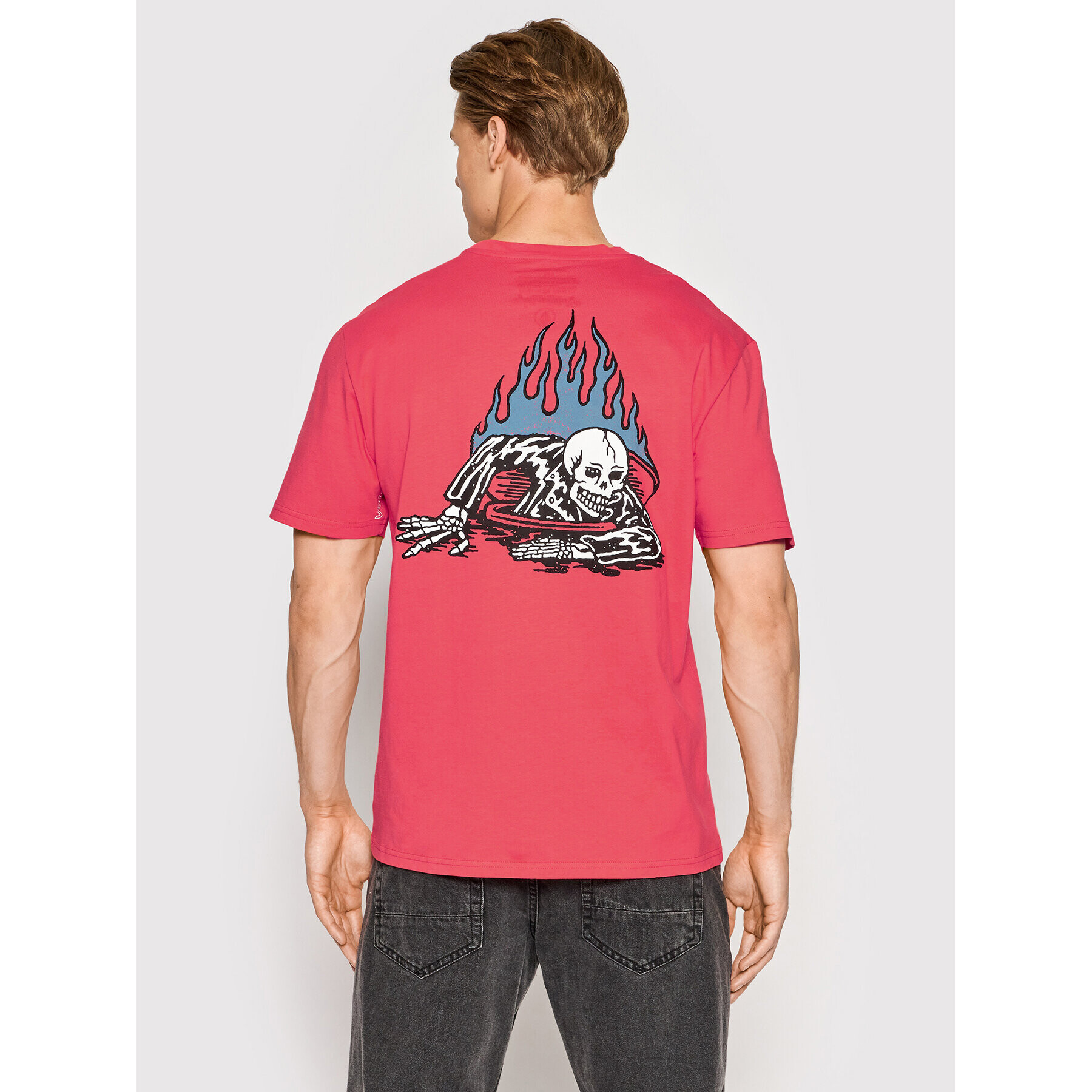 Volcom Тишърт Zombie A3512212 Червен Regular Fit - Pepit.bg