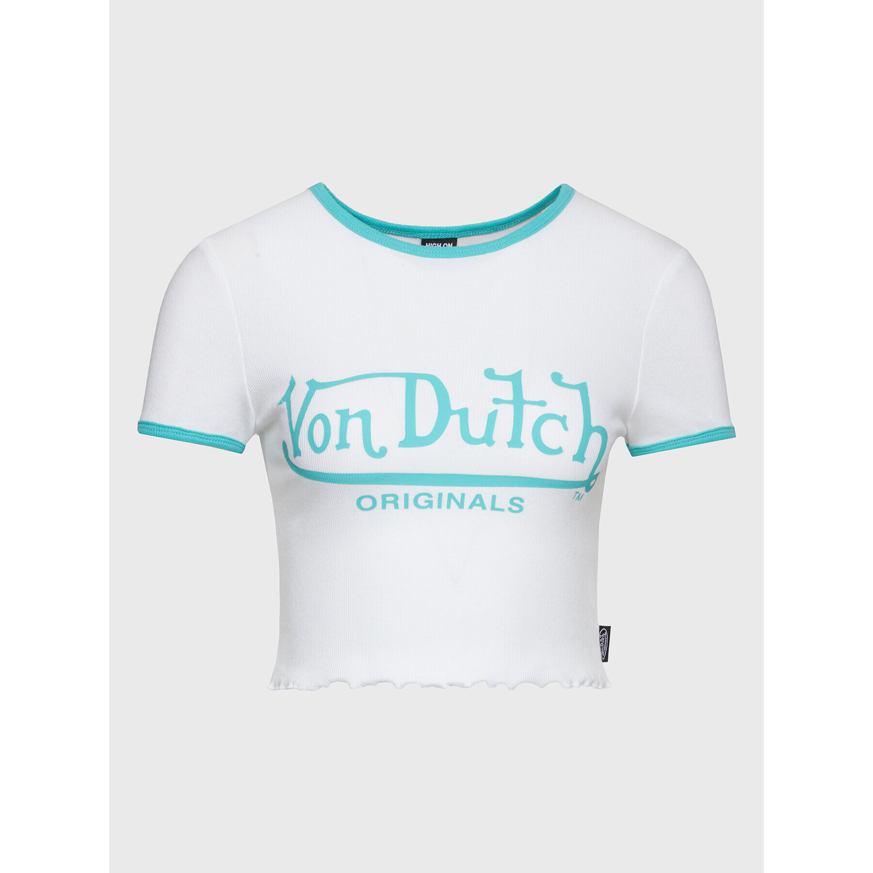 Von Dutch Тишърт Ami 6230070 Бял Regular Fit - Pepit.bg