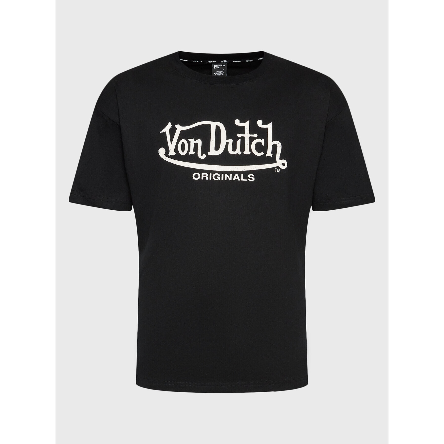 Von Dutch Тишърт Lennon 6 330 059 Черен Regular Fit - Pepit.bg