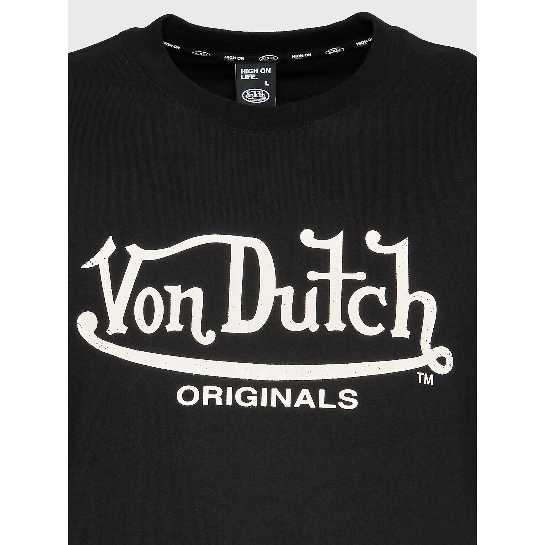 Von Dutch Тишърт Lennon 6 330 059 Черен Regular Fit - Pepit.bg