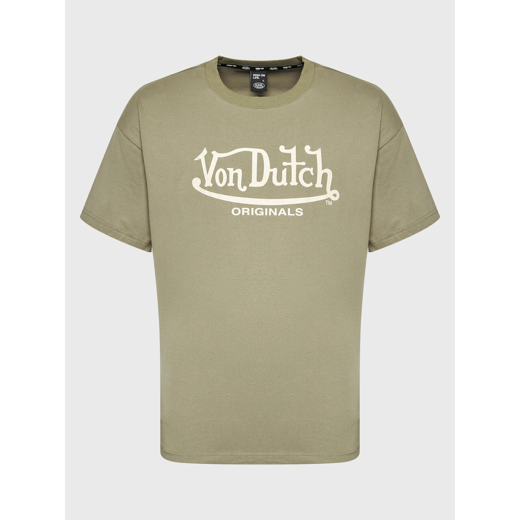 Von Dutch Тишърт Lennon 6 330 059 Зелен Regular Fit - Pepit.bg