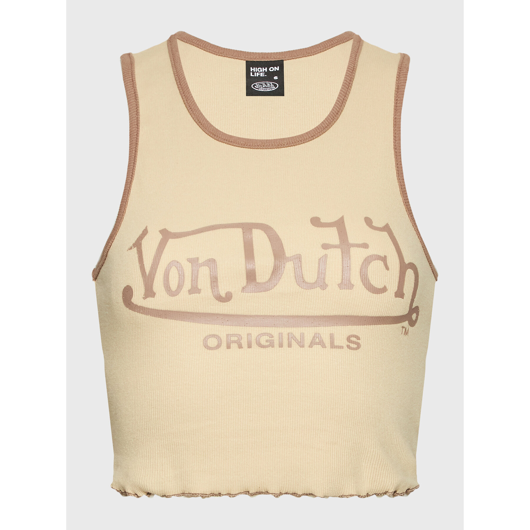 Von Dutch топ Ashley 6 231 045 Бежов Slim Fit - Pepit.bg