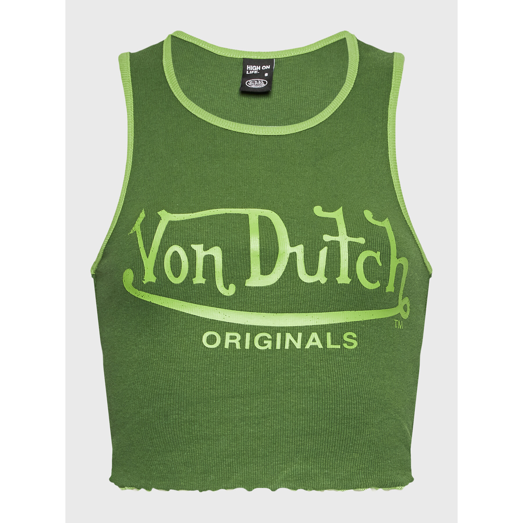 Von Dutch топ Ashley 6 231 047 Зелен Slim Fit - Pepit.bg