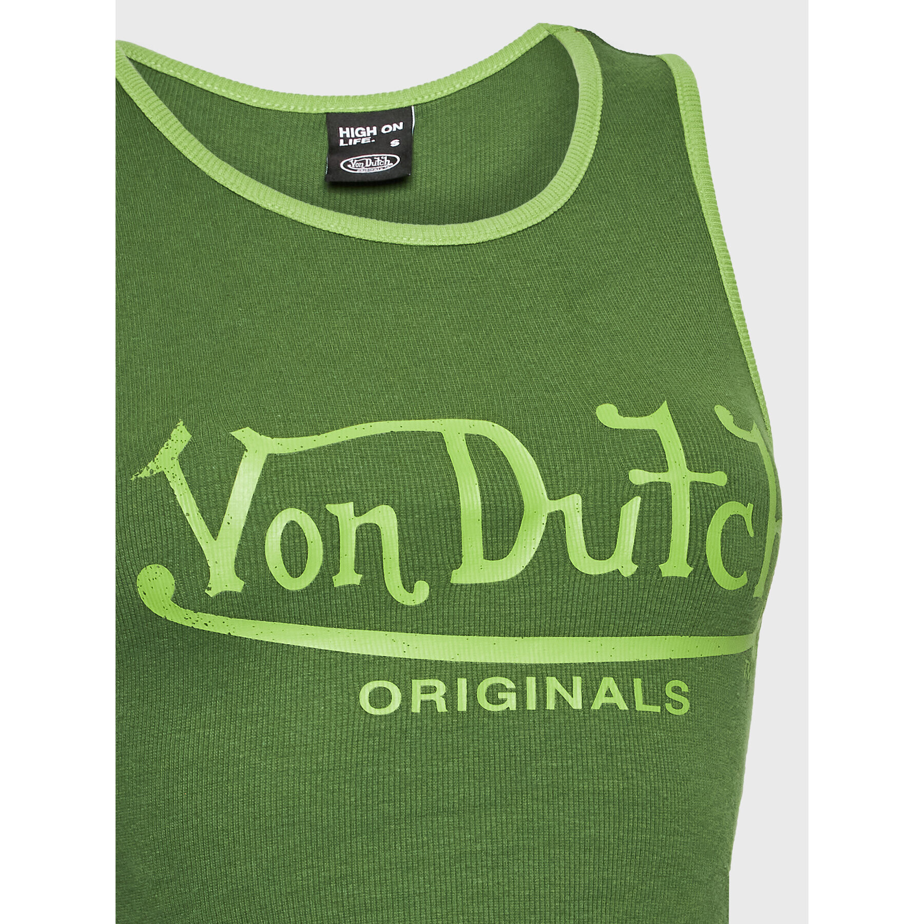 Von Dutch топ Ashley 6 231 047 Зелен Slim Fit - Pepit.bg