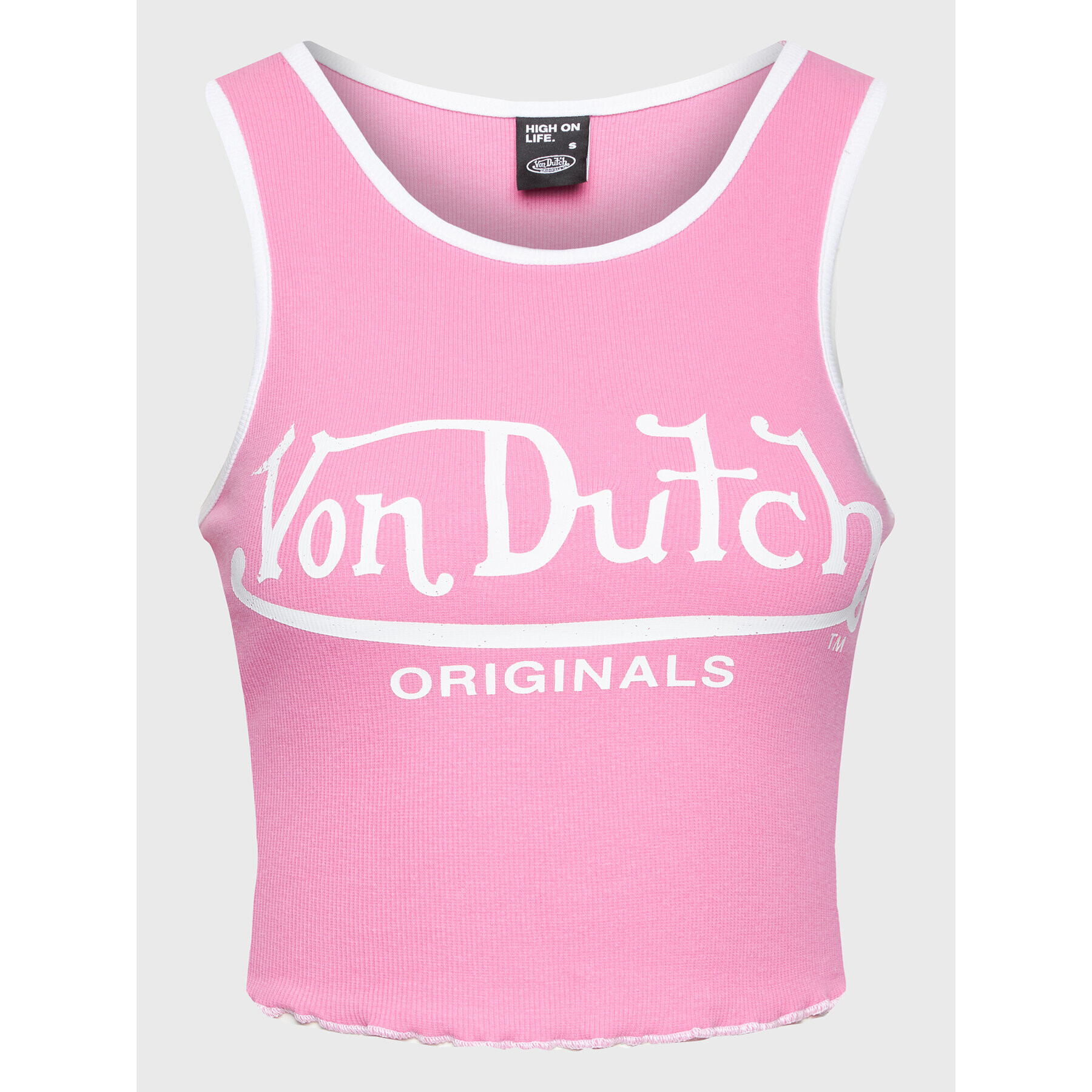 Von Dutch топ Ashley 6231062 Розов Slim Fit - Pepit.bg