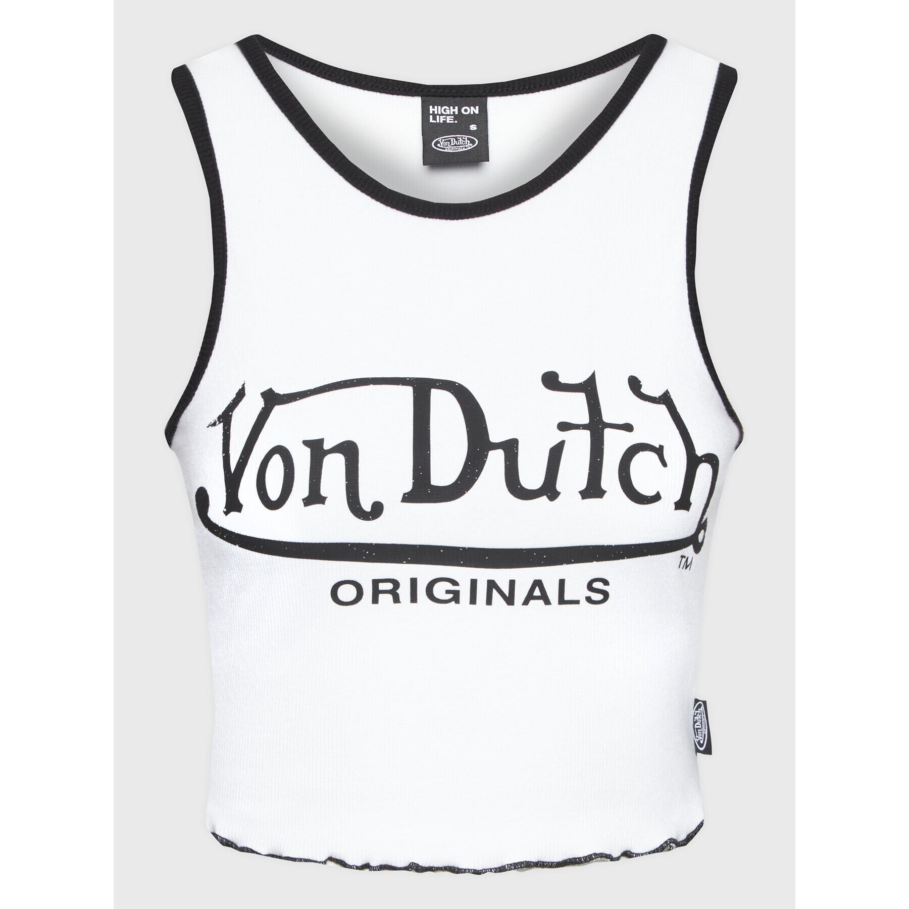 Von Dutch топ Ashley 6231065 Бял Slim Fit - Pepit.bg