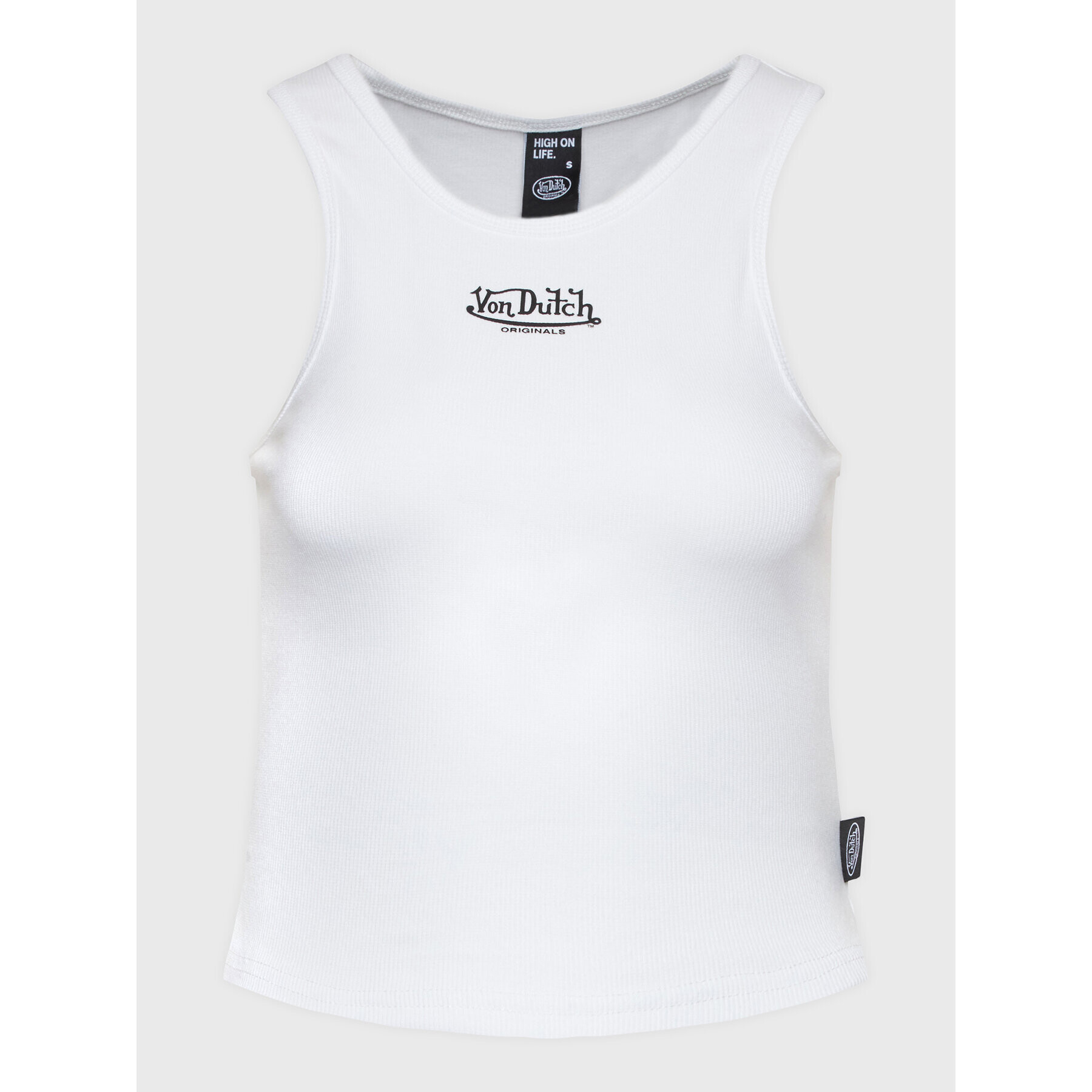 Von Dutch топ Sydney 6231051 Бял Regular Fit - Pepit.bg