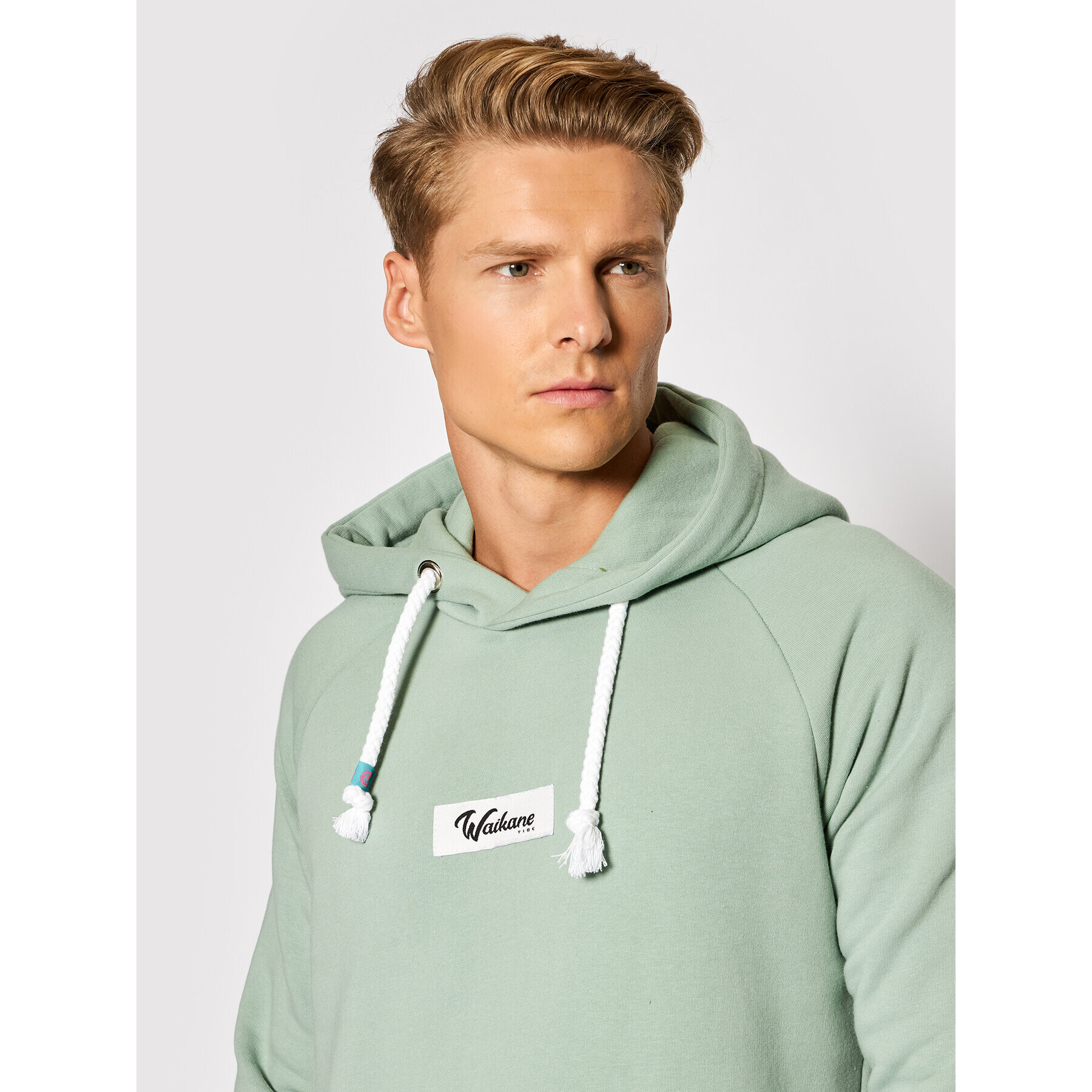 Waikane Vibe Суитшърт Hoodie Зелен Regular Fit - Pepit.bg