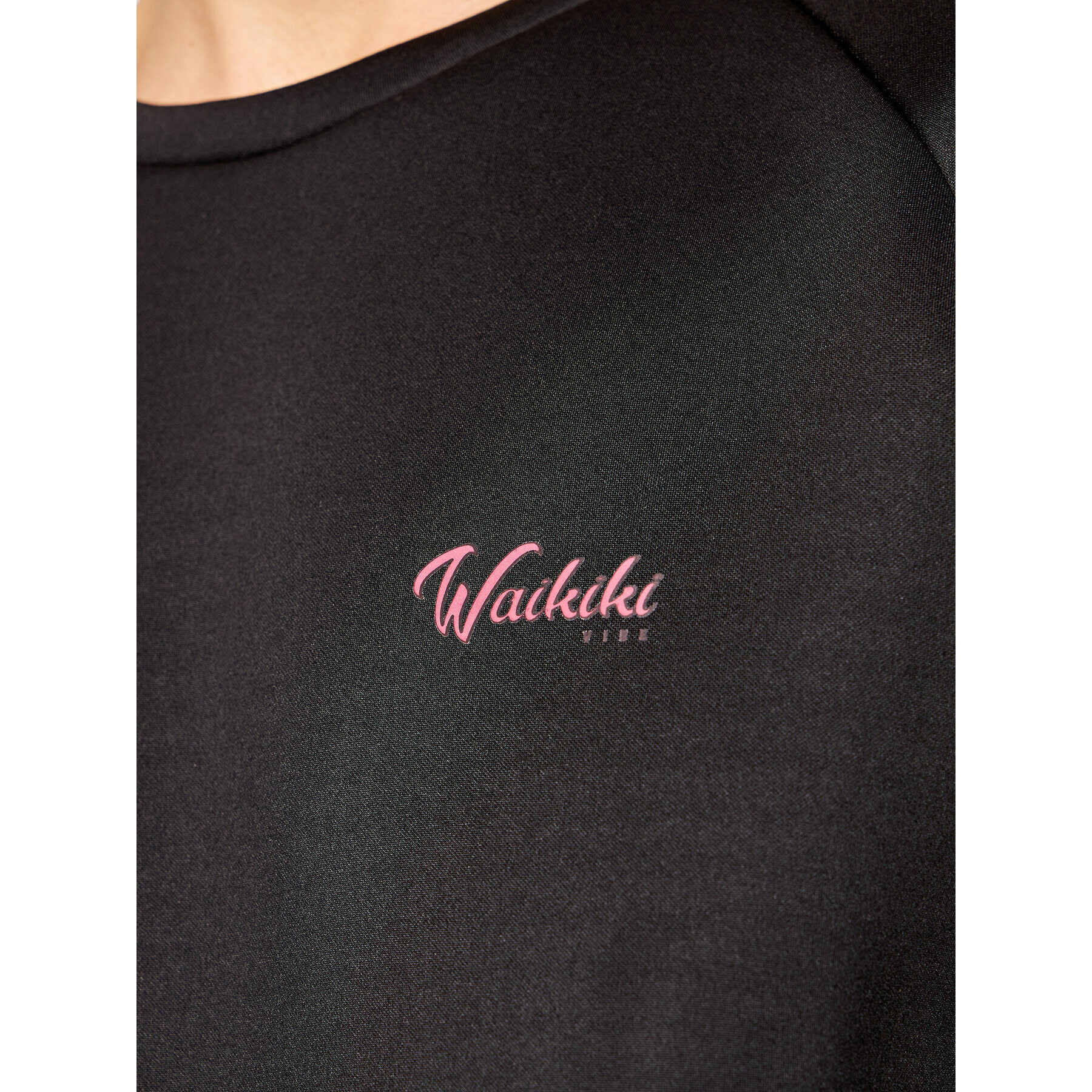 Waikiki Vibe Суитшърт Surf Vibe Черен Regular Fit - Pepit.bg