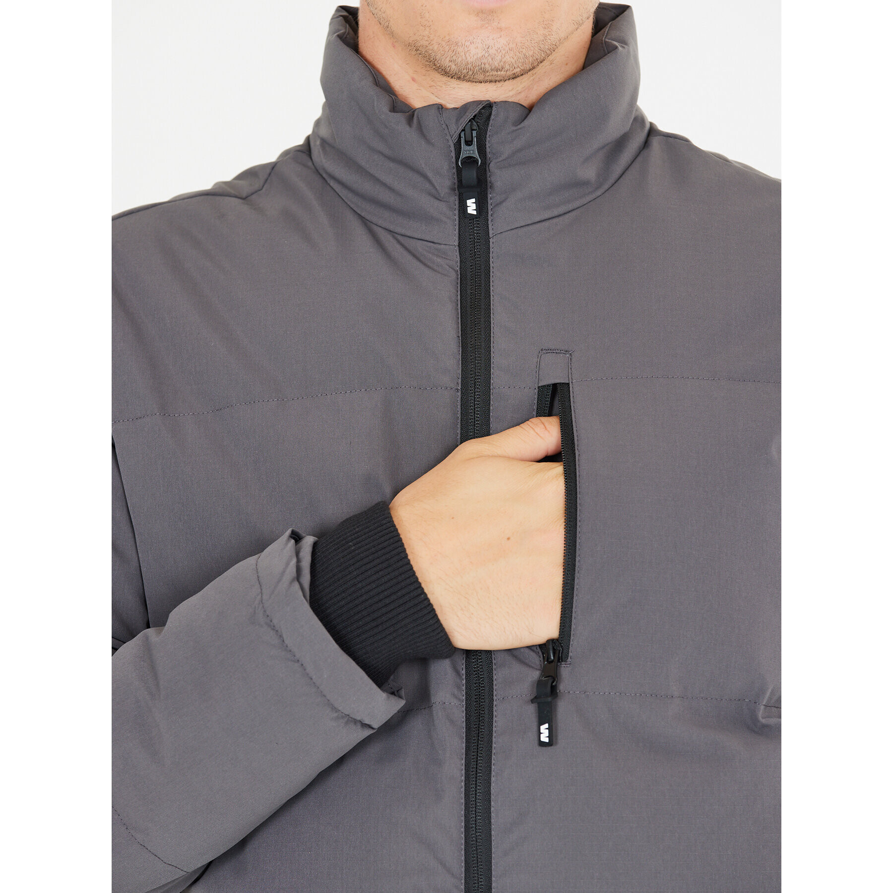 Weather Report Пухено яке Onix WR234026 Сив Regular Fit - Pepit.bg