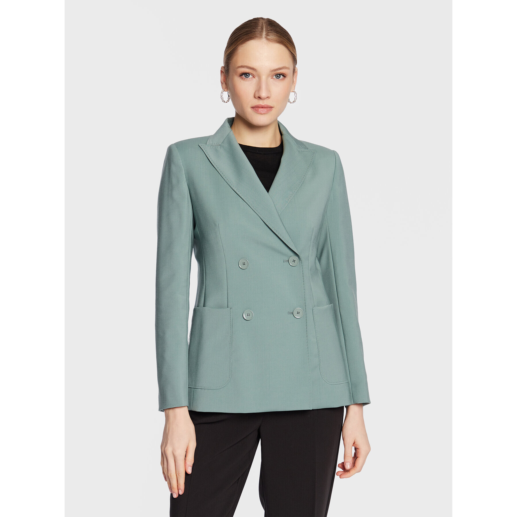 Weekend Max Mara Сако Nervoso 23504104 Зелен Regular Fit - Pepit.bg