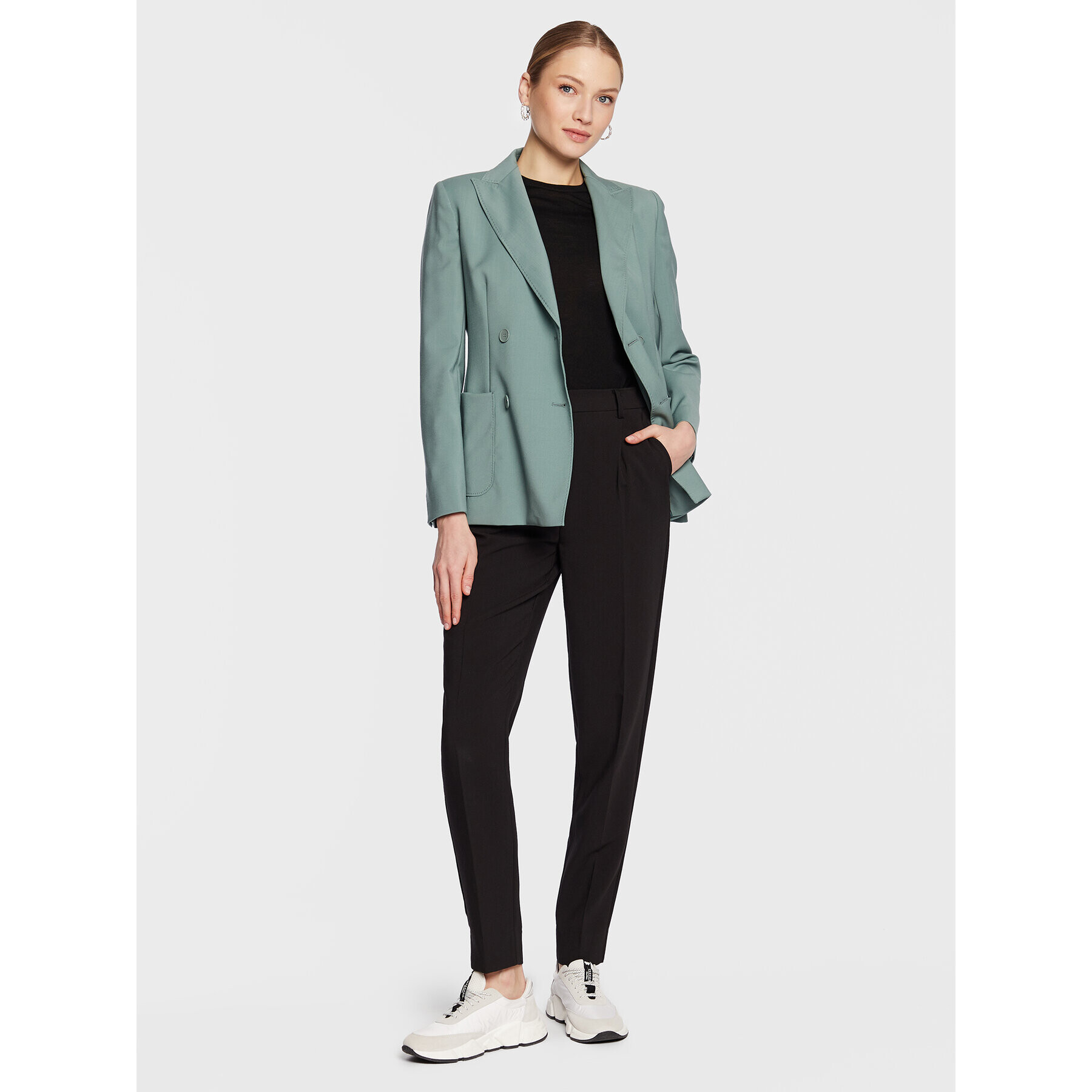Weekend Max Mara Сако Nervoso 23504104 Зелен Regular Fit - Pepit.bg