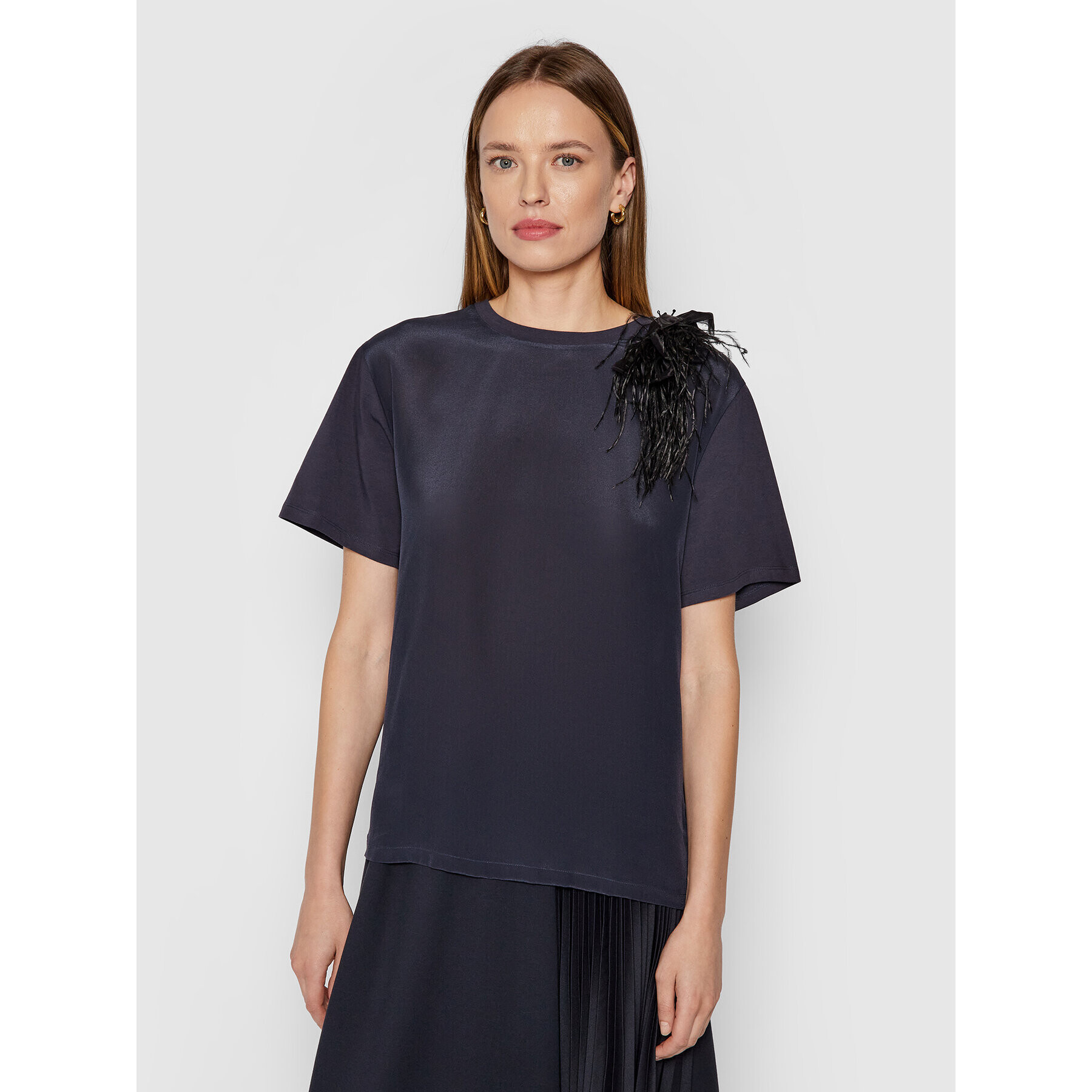 Weekend Max Mara Блуза Jajce 59461119 Тъмносин Regular Fit - Pepit.bg