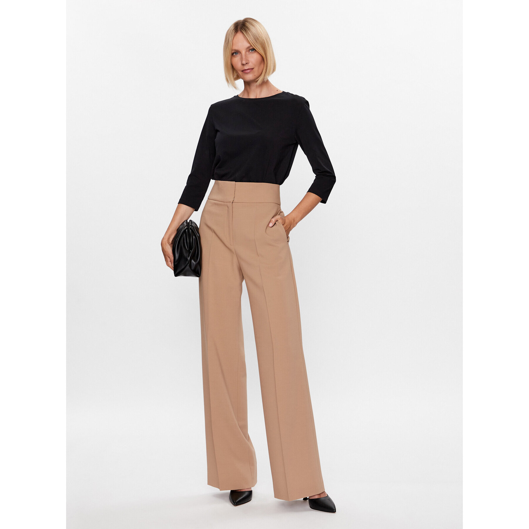 Weekend Max Mara Блуза Multia 23594604 Черен Regular Fit - Pepit.bg