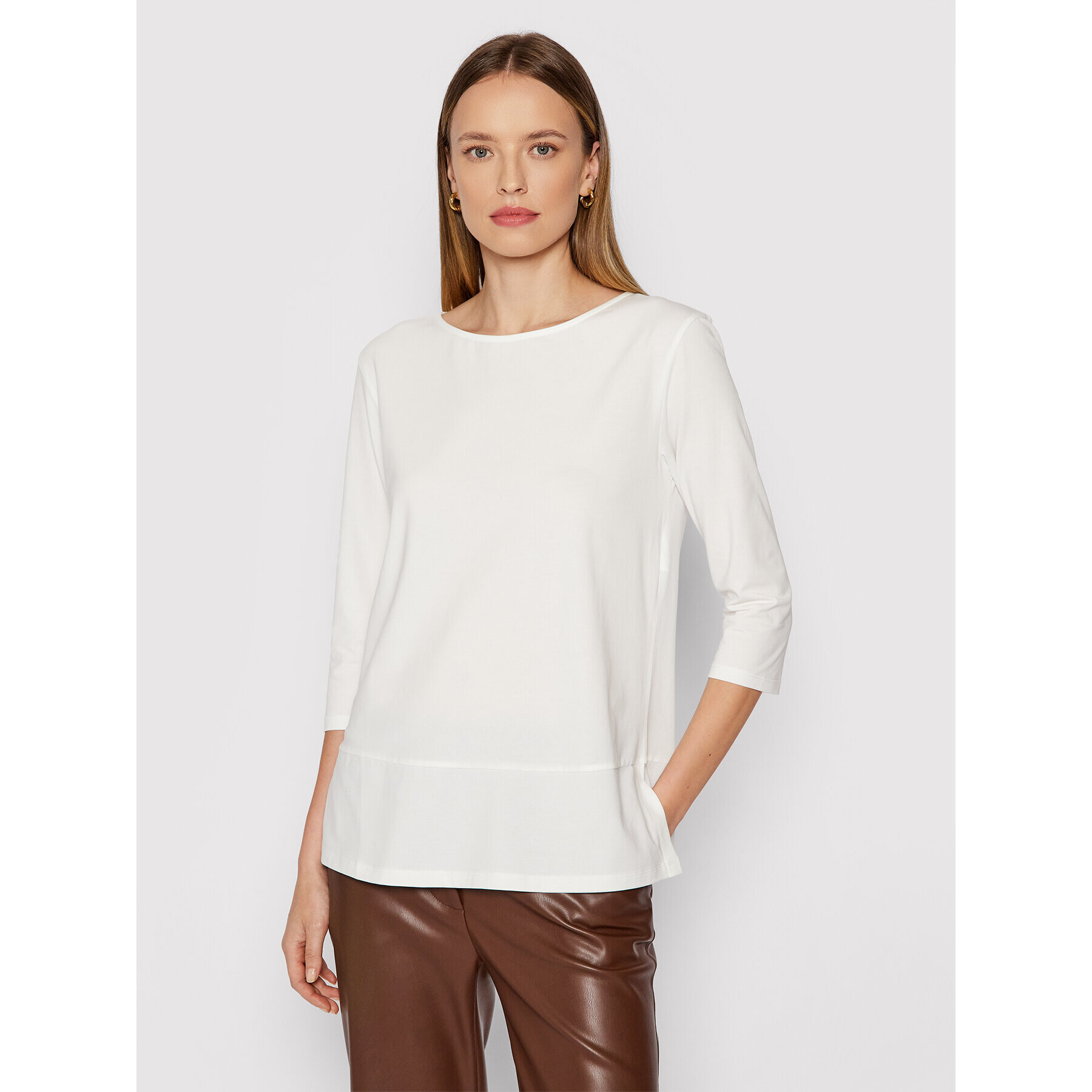 Weekend Max Mara Блуза Multia 59460919 Бял Regular Fit - Pepit.bg