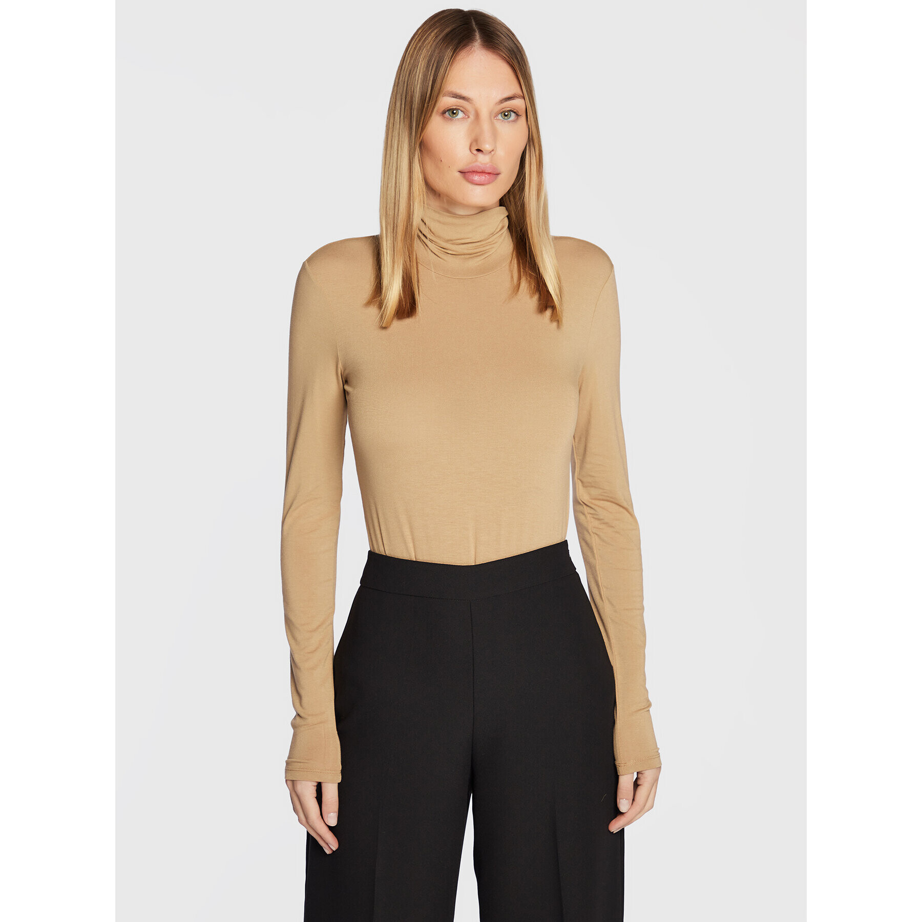 Weekend Max Mara Блуза Multif 59460123 Бежов Slim Fit - Pepit.bg