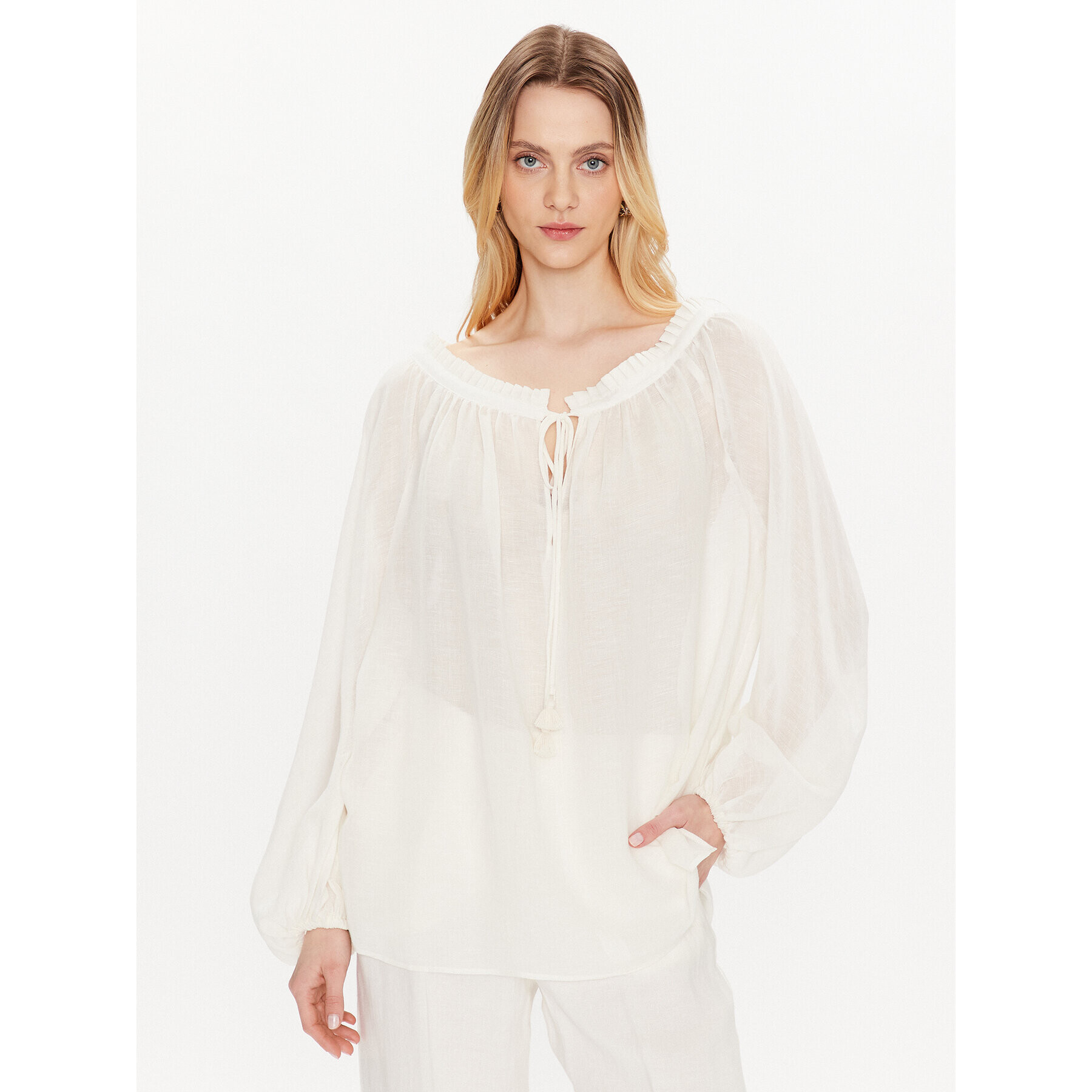 Weekend Max Mara Блуза Nazario 23511101 Бежов Regular Fit - Pepit.bg