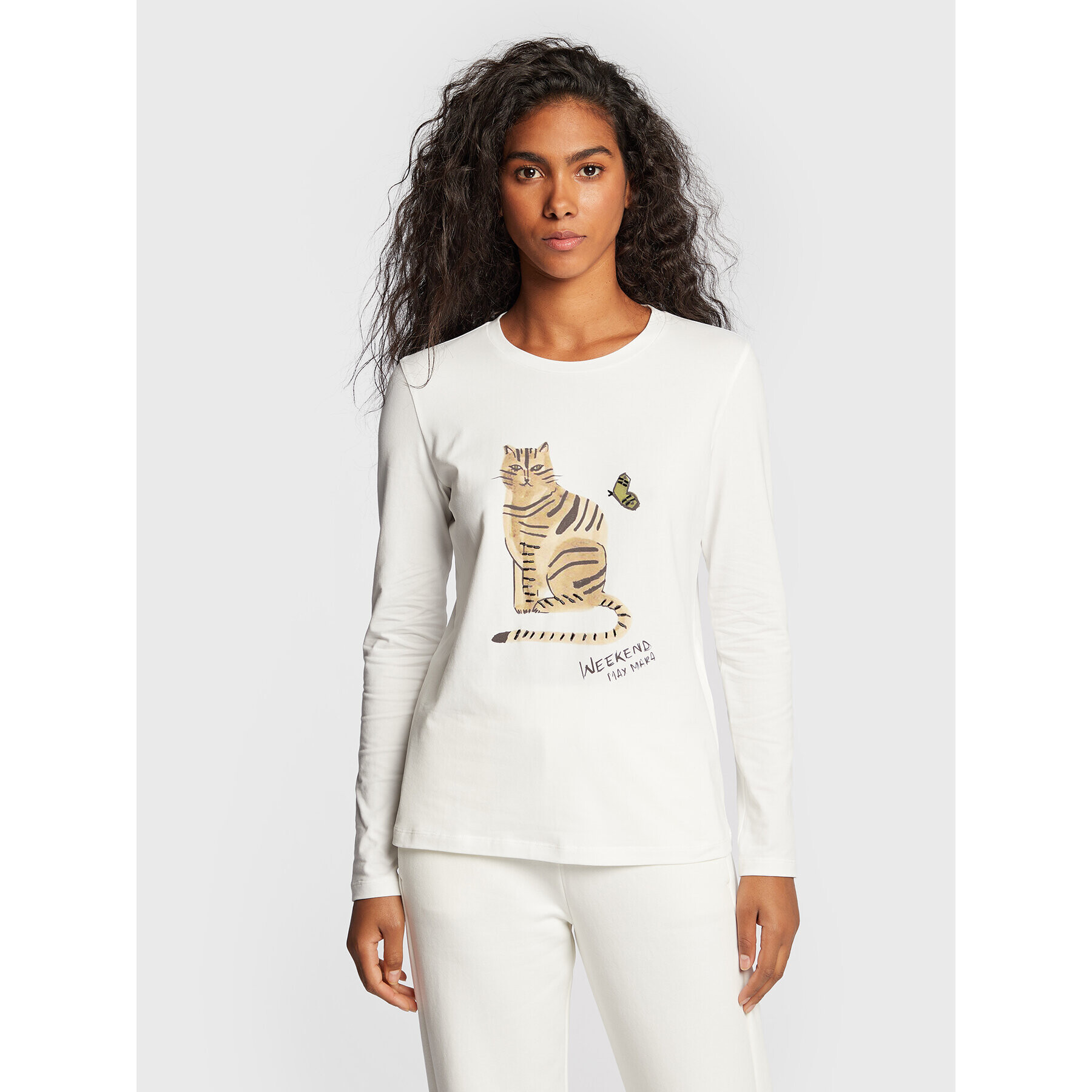 Weekend Max Mara Блуза Tallero 59460323 Бял Regular Fit - Pepit.bg