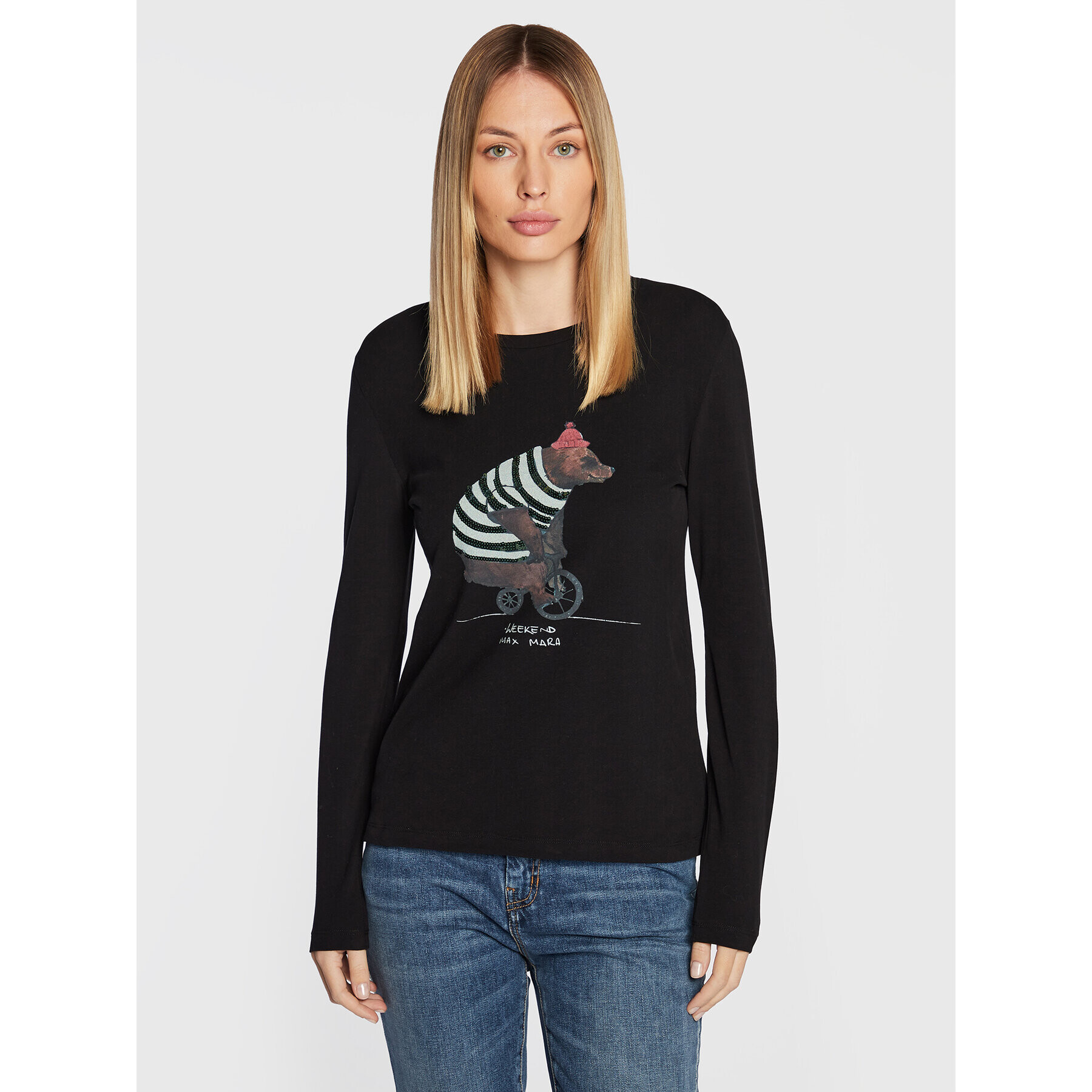 Weekend Max Mara Блуза Tallero 59460323 Черен Regular Fit - Pepit.bg