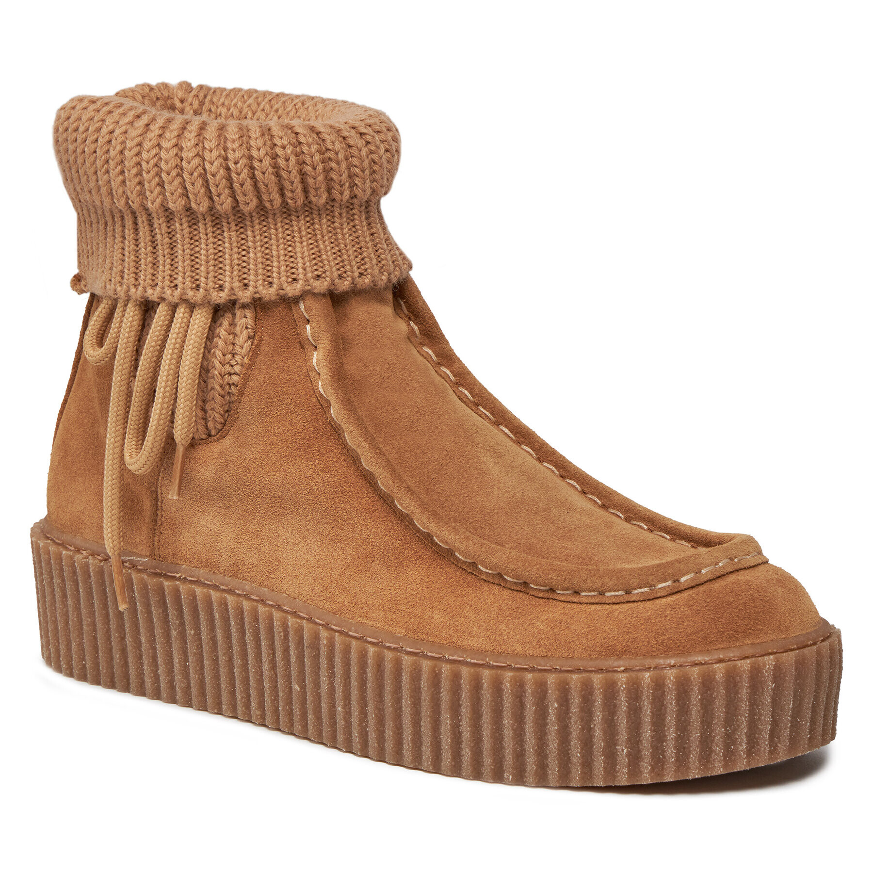 Weekend Max Mara Боти Juglas 2357960934600 Кафяв - Pepit.bg