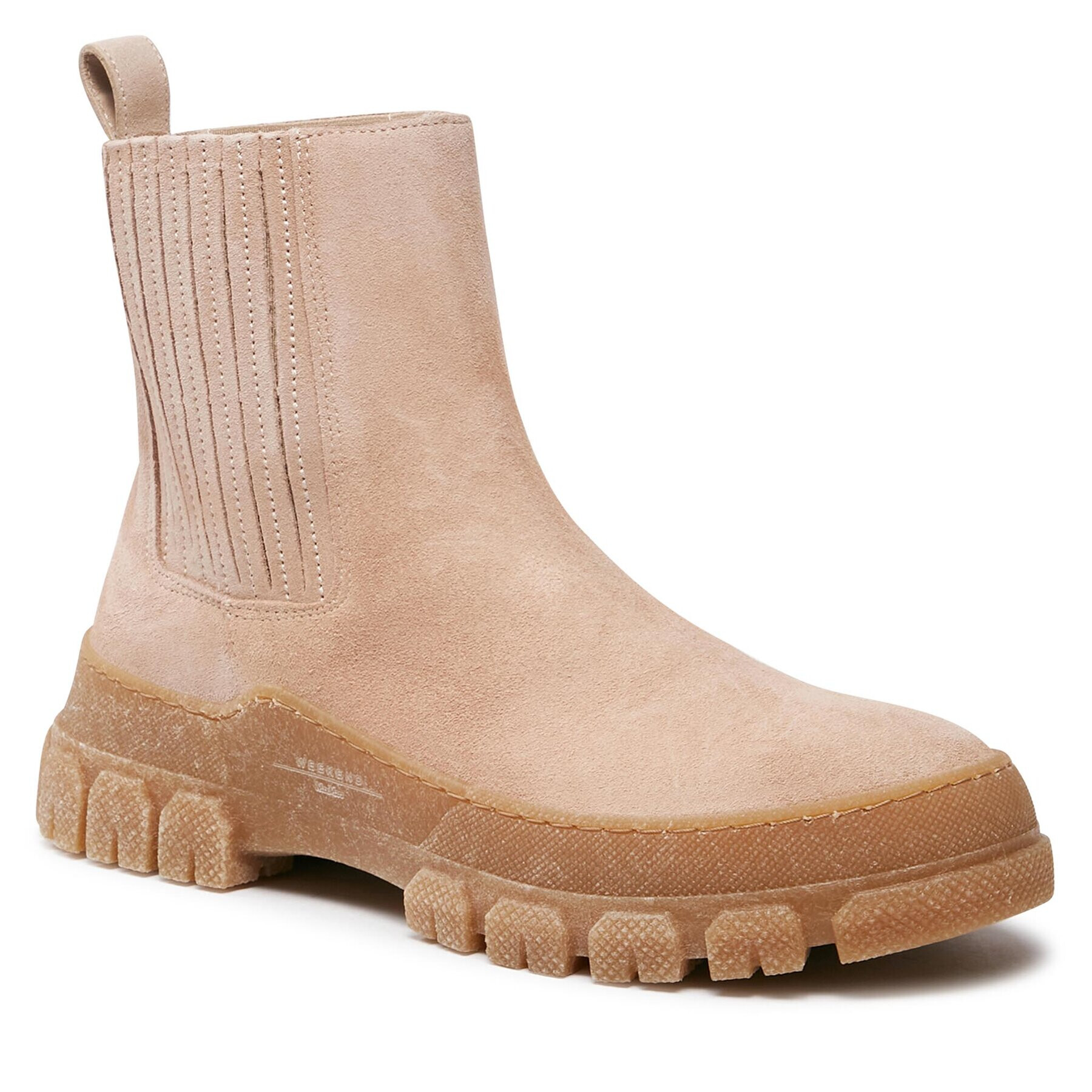 Weekend Max Mara Боти тип челси Genepi 2357960334600 Бежов - Pepit.bg