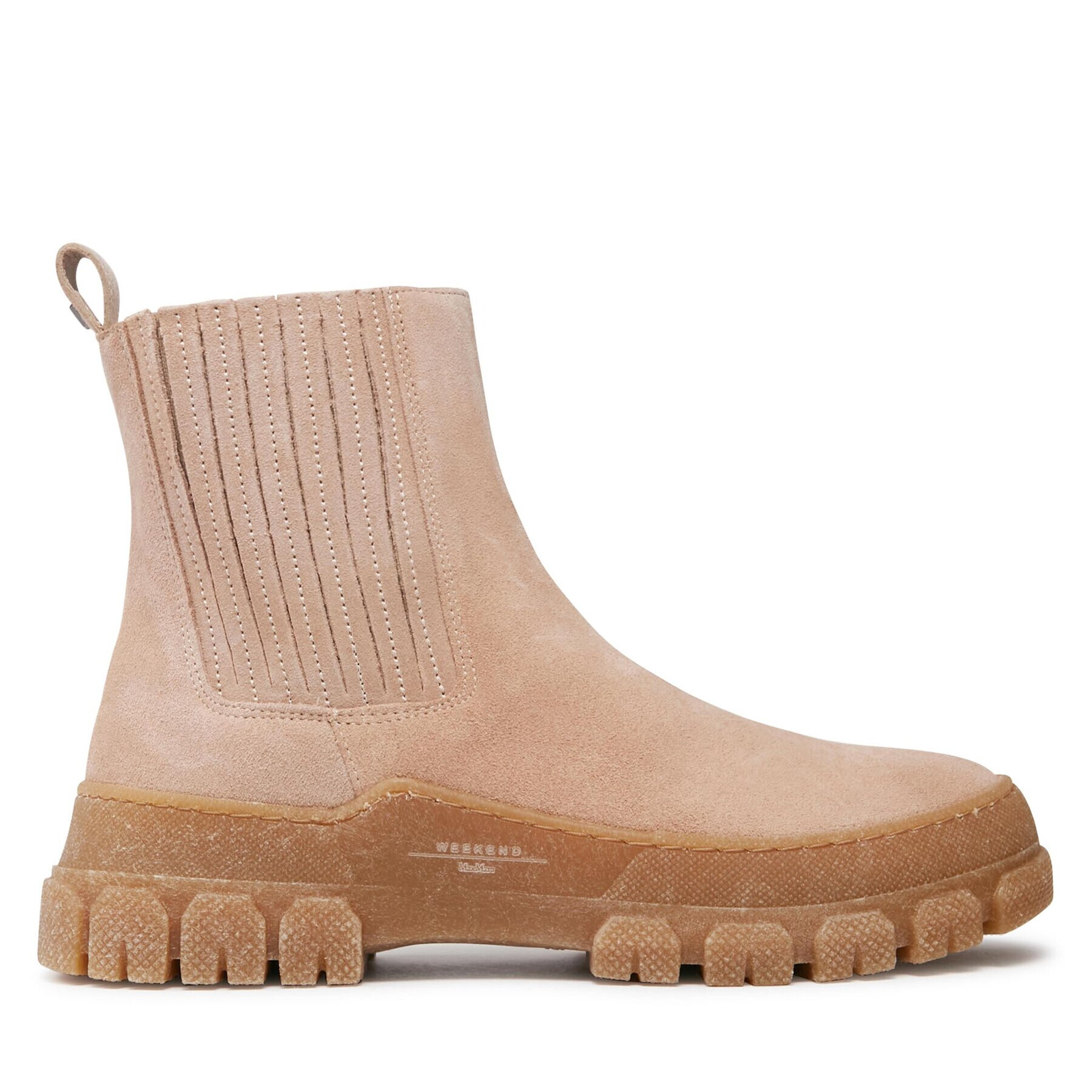 Weekend Max Mara Боти тип челси Genepi 2357960334600 Бежов - Pepit.bg