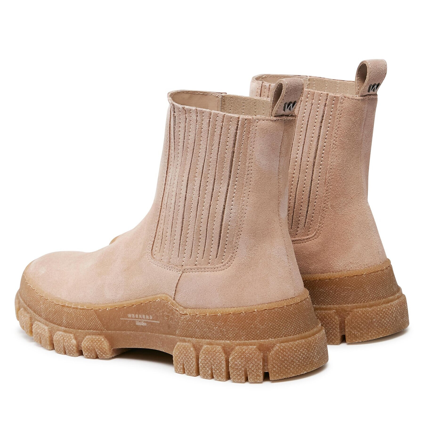Weekend Max Mara Боти тип челси Genepi 2357960334600 Бежов - Pepit.bg