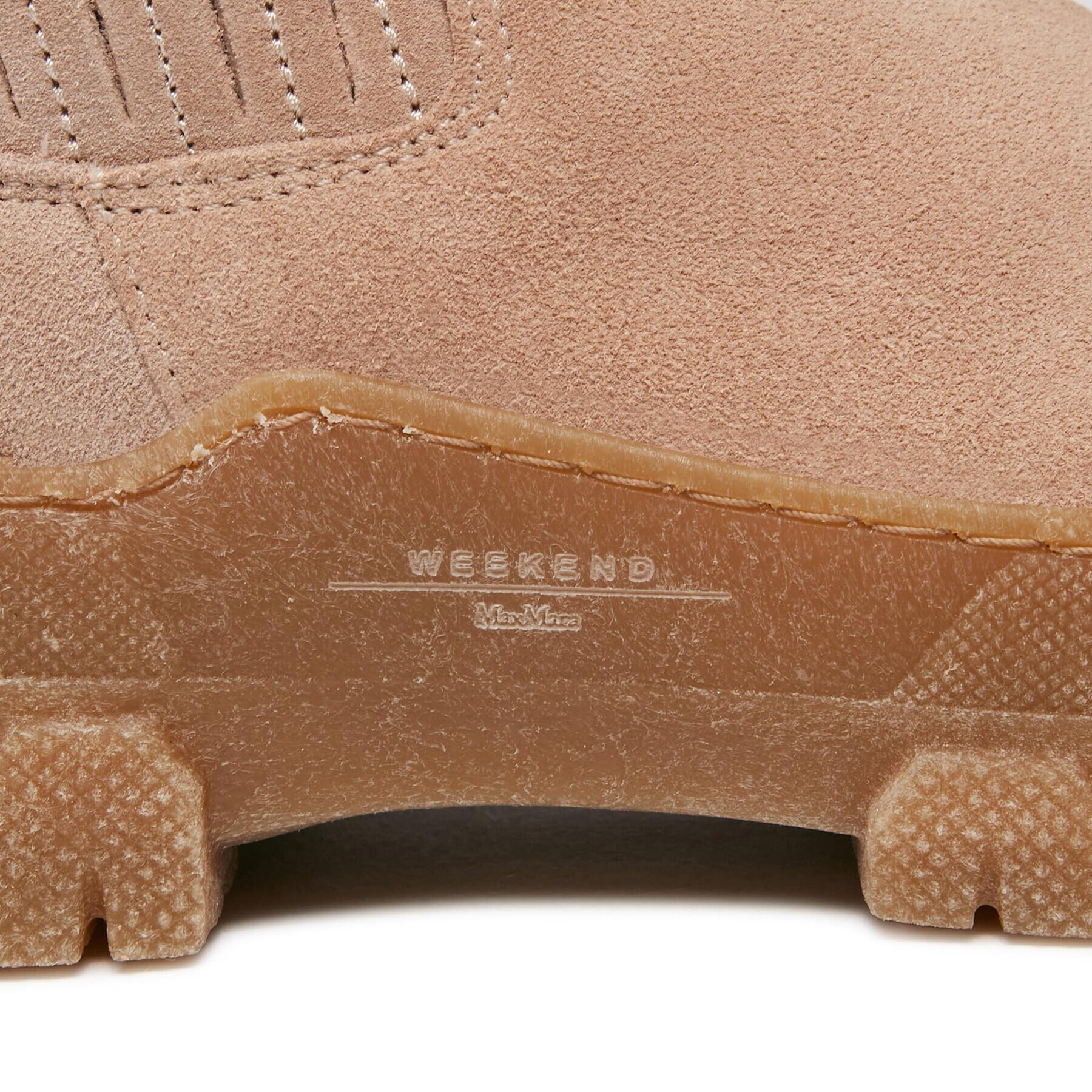Weekend Max Mara Боти тип челси Genepi 2357960334600 Бежов - Pepit.bg