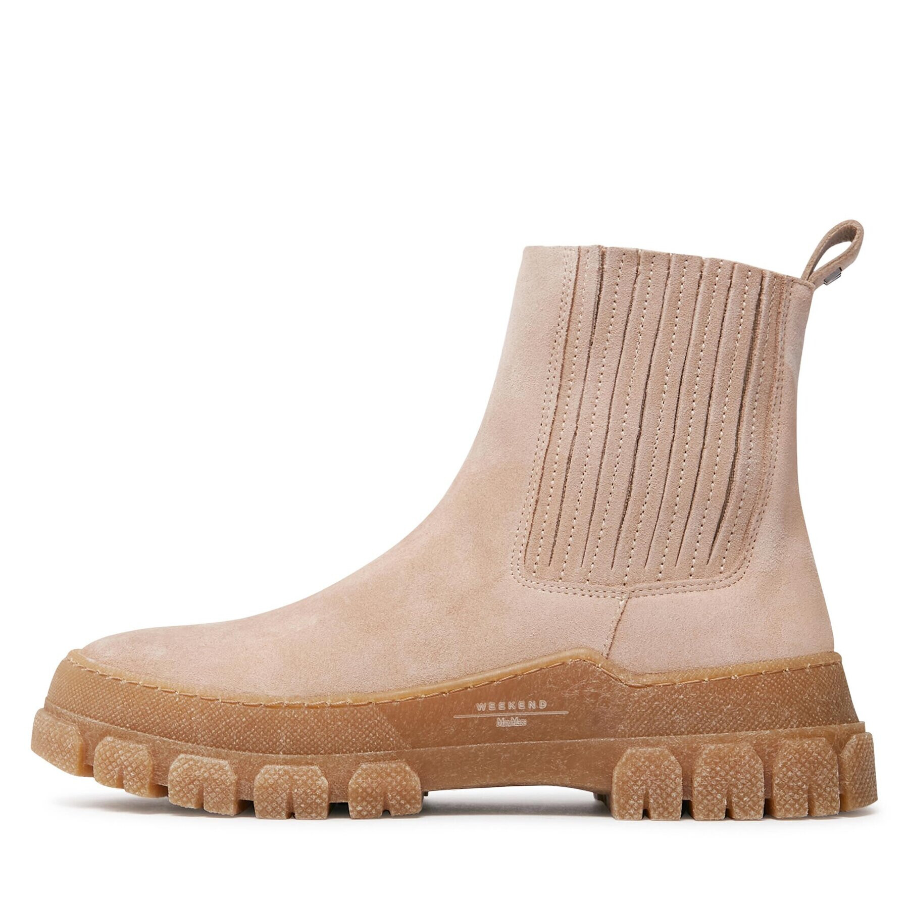 Weekend Max Mara Боти тип челси Genepi 2357960334600 Бежов - Pepit.bg