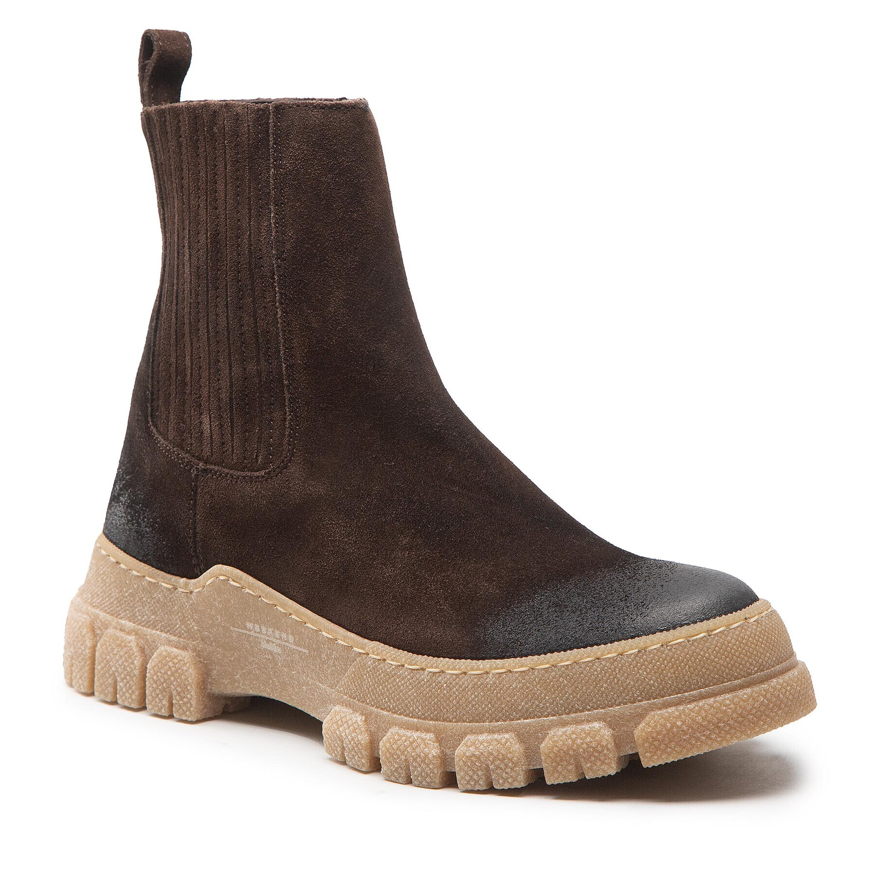 Weekend Max Mara Боти тип челси Genepi 57960124600 Кафяв - Pepit.bg