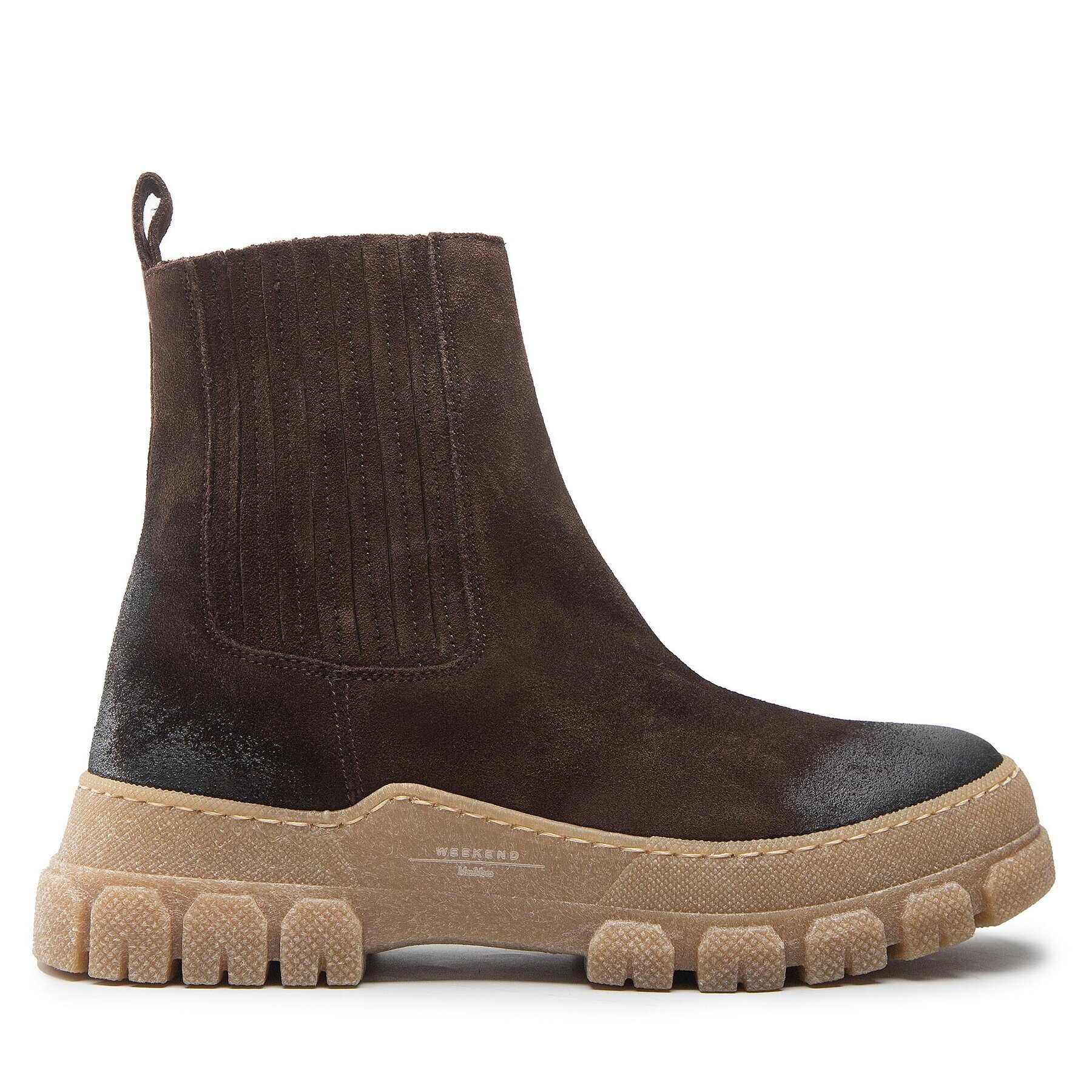 Weekend Max Mara Боти тип челси Genepi 57960124600 Кафяв - Pepit.bg