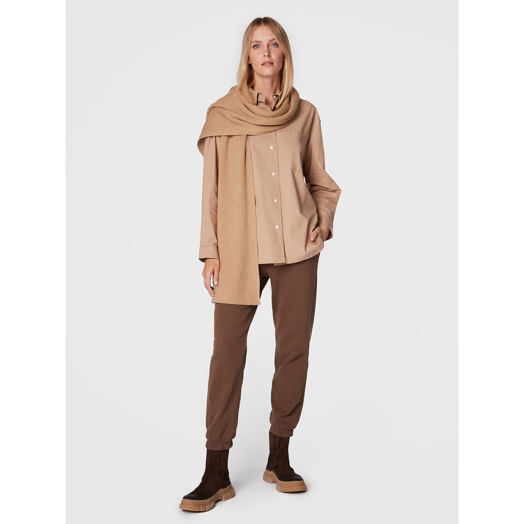 Weekend Max Mara Боти тип челси Genepi 57960124600 Кафяв - Pepit.bg